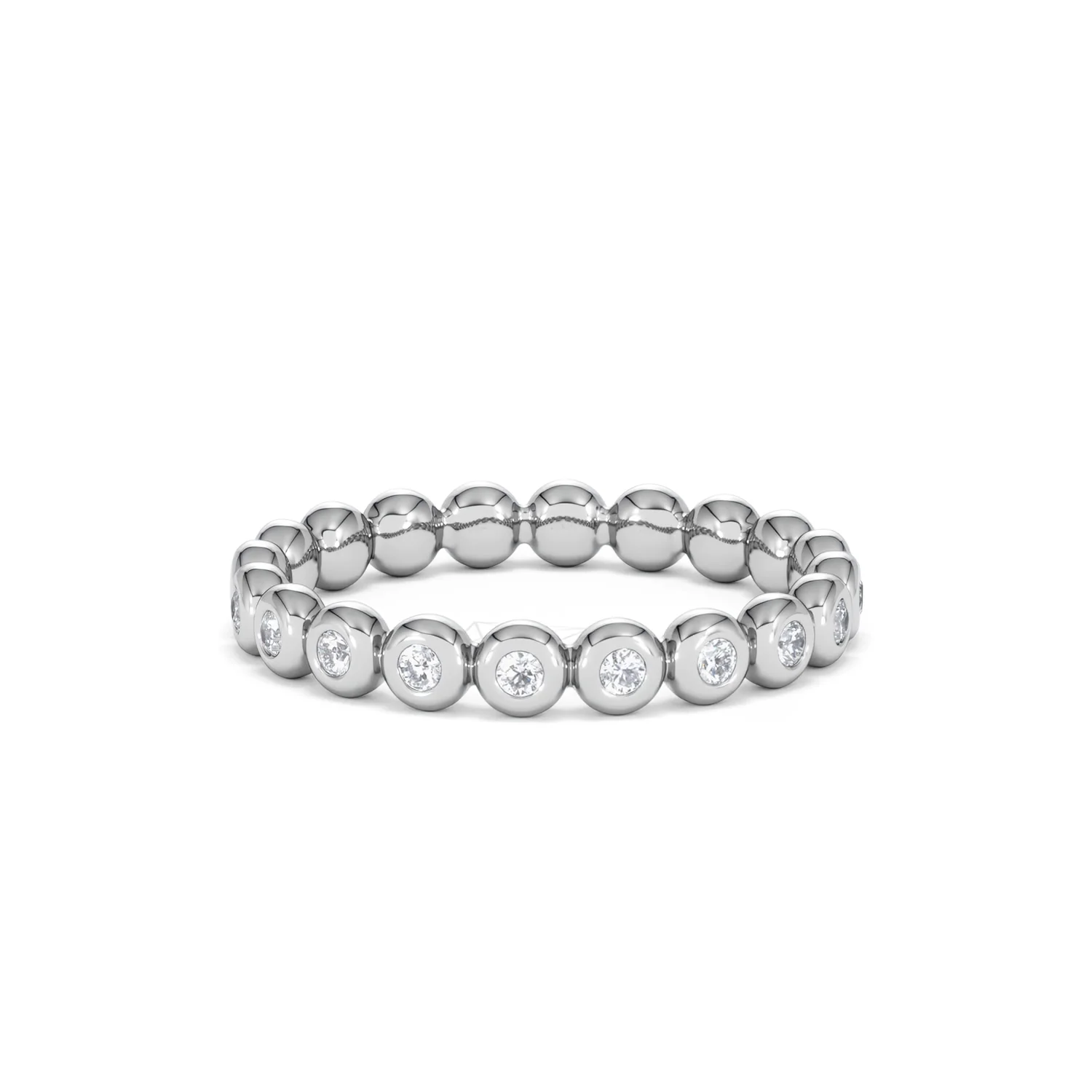Lab Diamond Rubover Eternity Ring 0.33ct in 925 Silver - Image 37