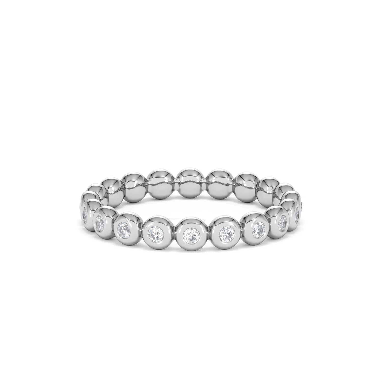Lab Diamond Rubover Eternity Ring 0.33ct in 925 Silver - Image 38