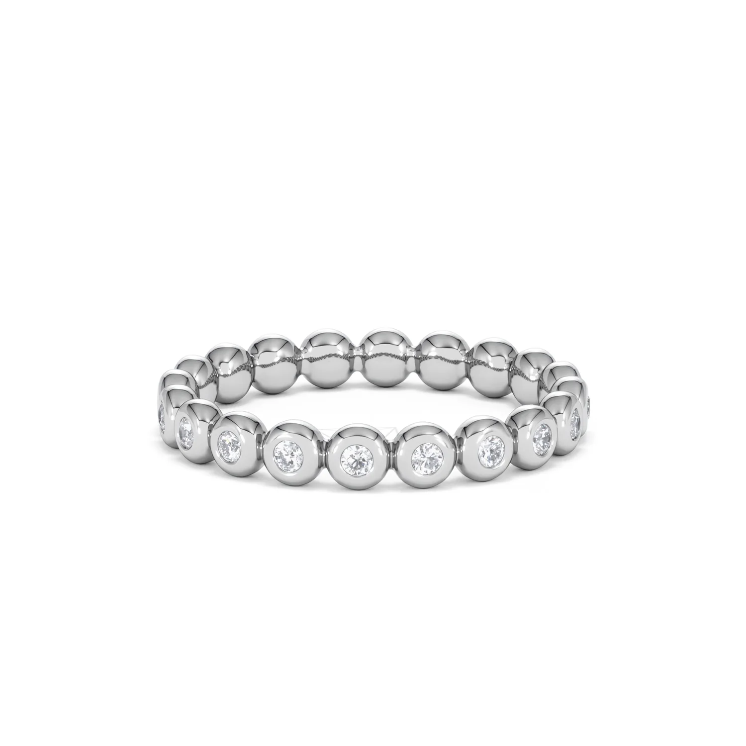 Lab Diamond Rubover Eternity Ring 0.33ct in 925 Silver - Image 41
