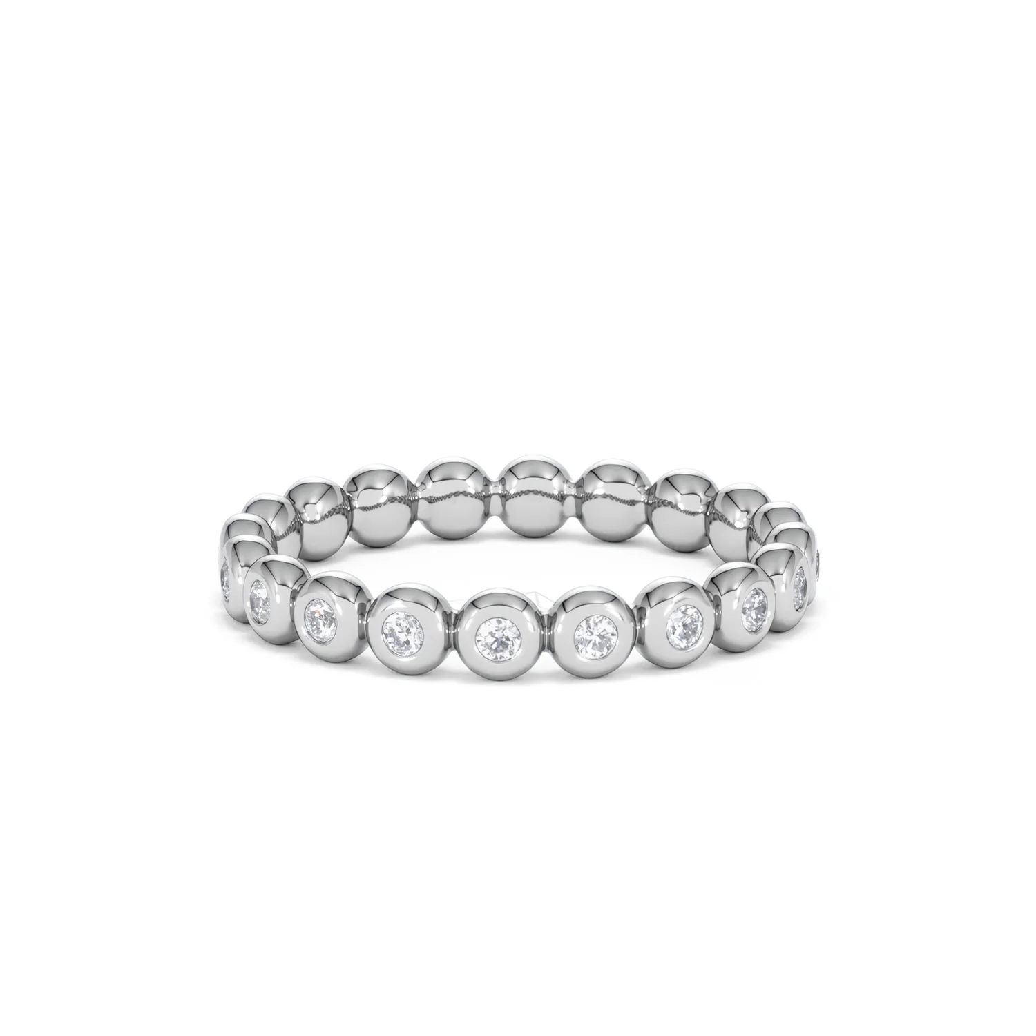 Lab Diamond Rubover Eternity Ring 0.33ct in 925 Silver - Image 45