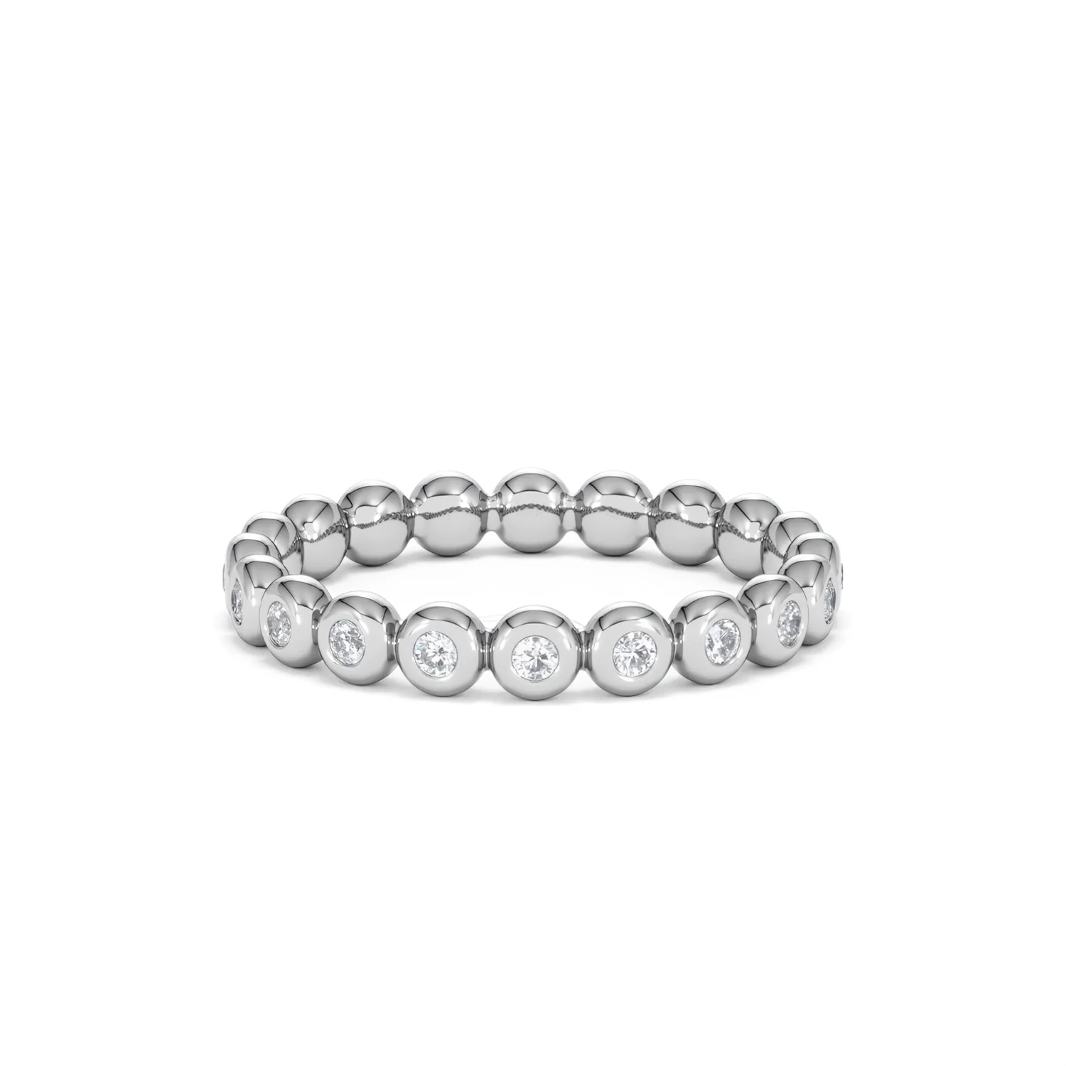 Lab Diamond Rubover Eternity Ring 0.33ct in 925 Silver - Image 46