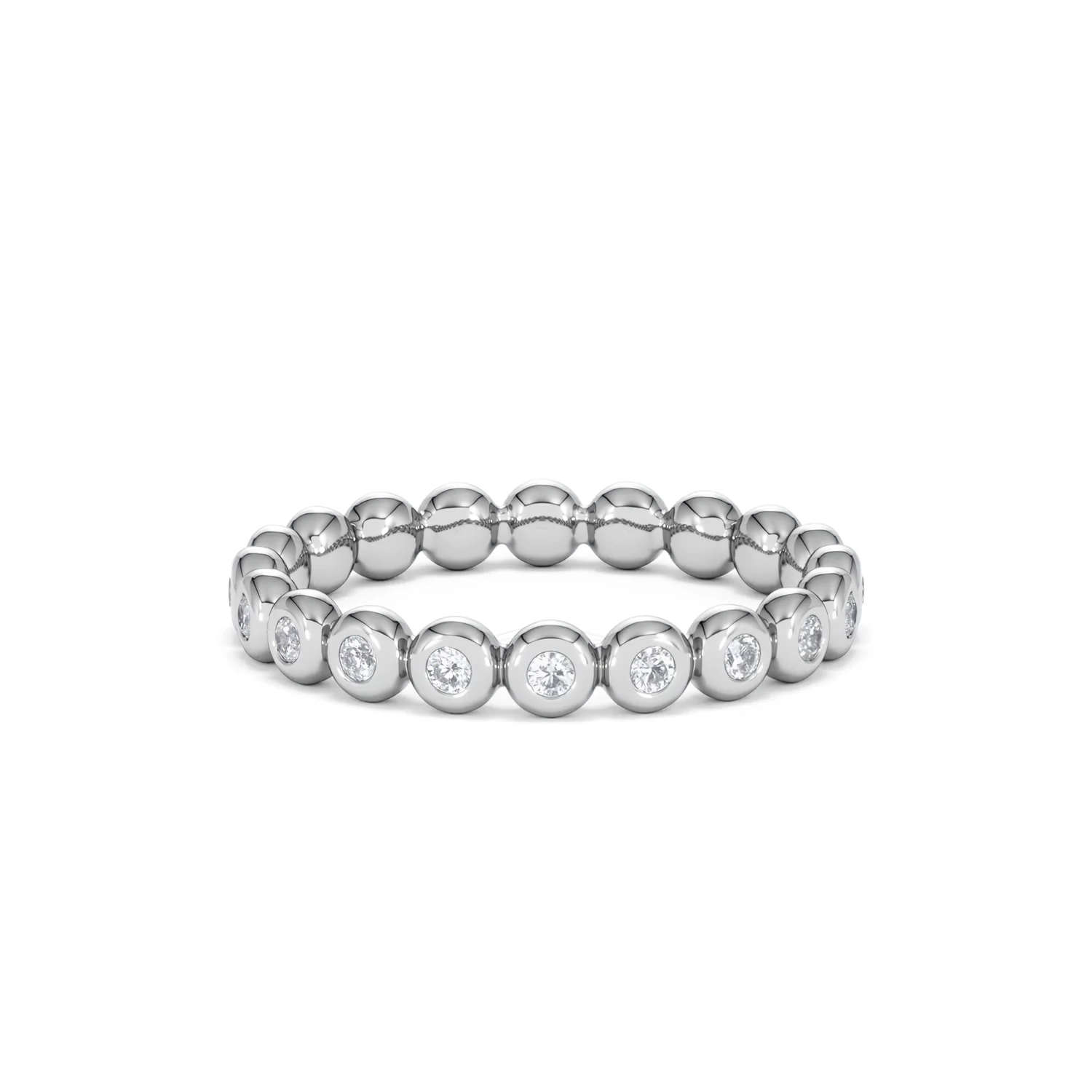 Lab Diamond Rubover Eternity Ring 0.33ct in 925 Silver - Image 50