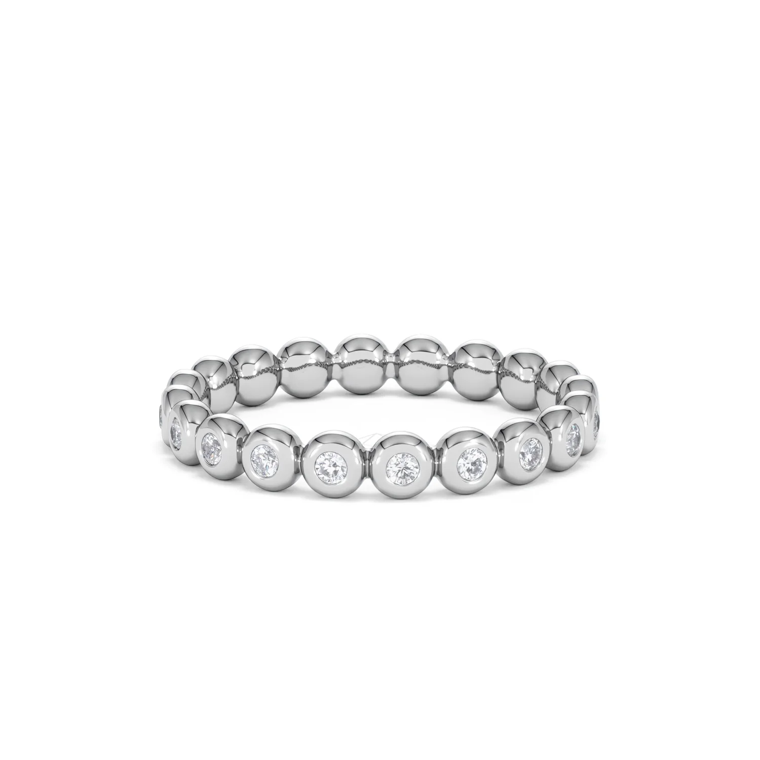 Lab Diamond Rubover Eternity Ring 0.33ct in 925 Silver - Image 51