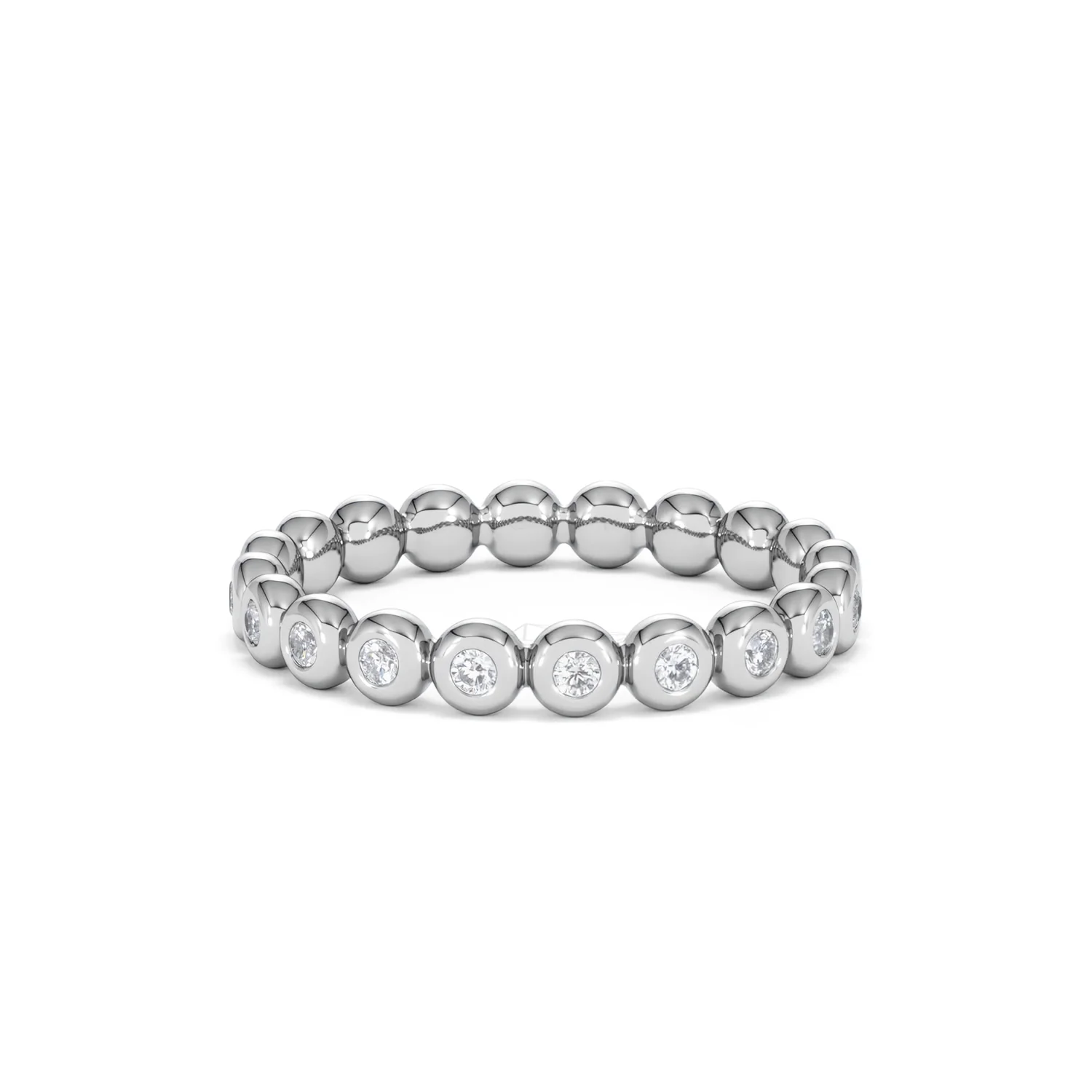 Lab Diamond Rubover Eternity Ring 0.33ct in 925 Silver - Image 55