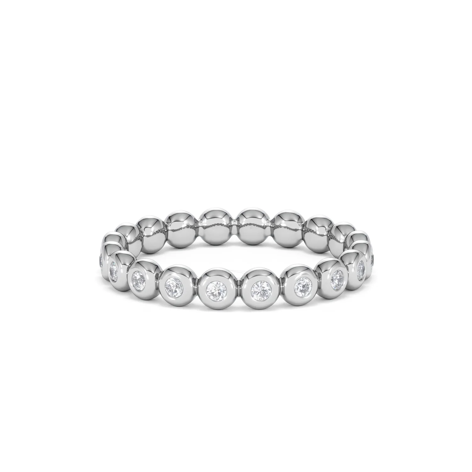 Lab Diamond Rubover Eternity Ring 0.33ct in 925 Silver - Image 56