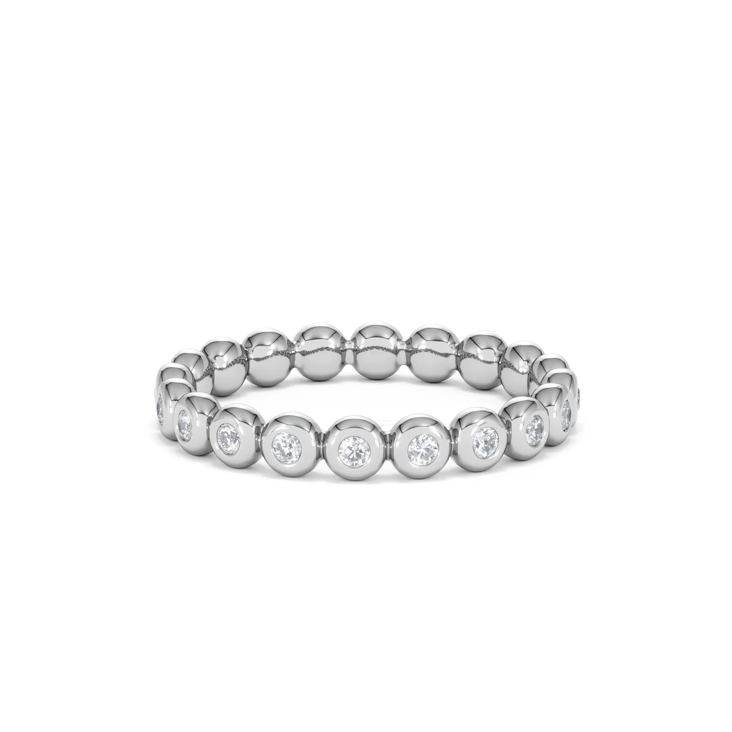 Lab Diamond Rubover Eternity Ring 0.33ct in 925 Silver - Image 57