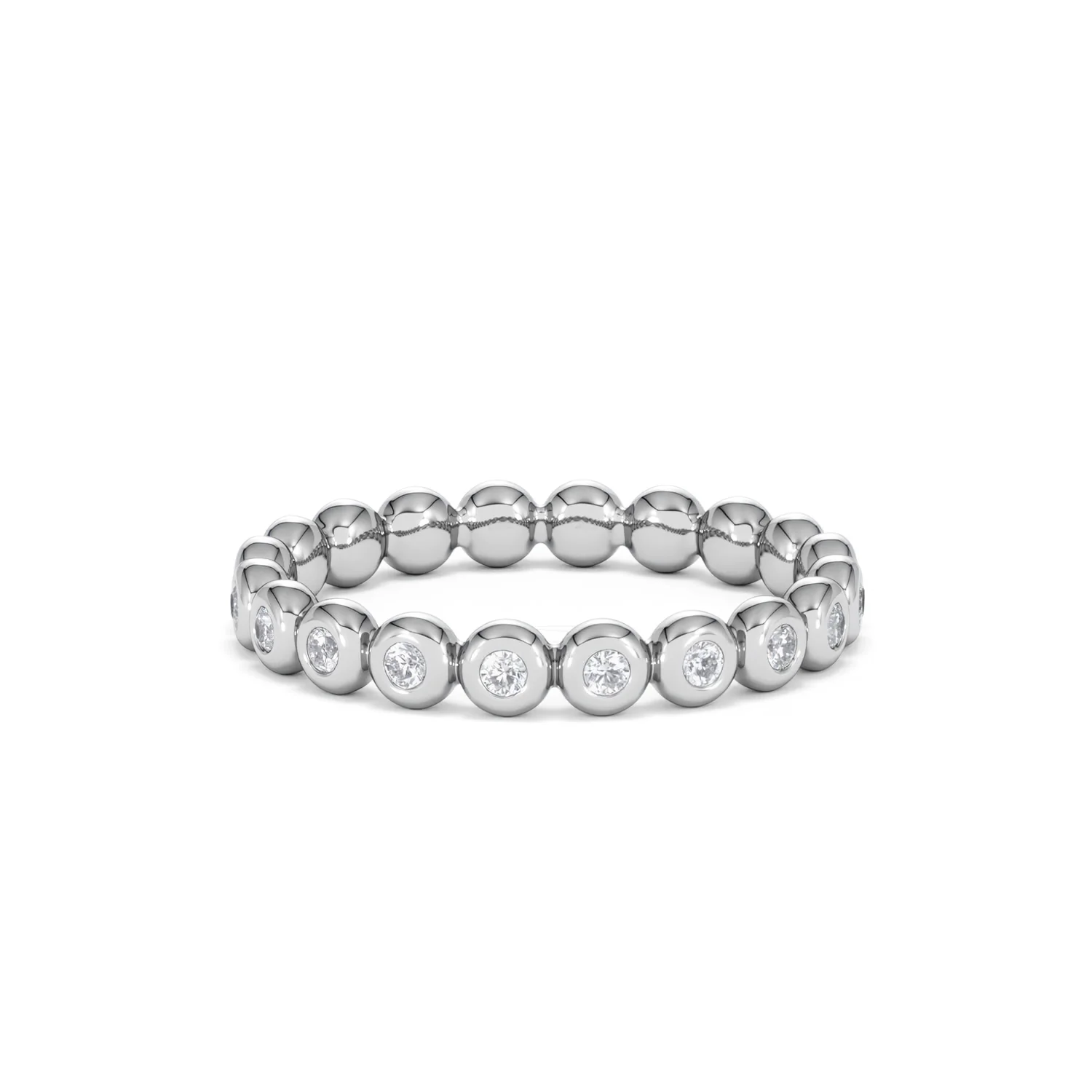 Lab Diamond Rubover Eternity Ring 0.33ct in 925 Silver - Image 60