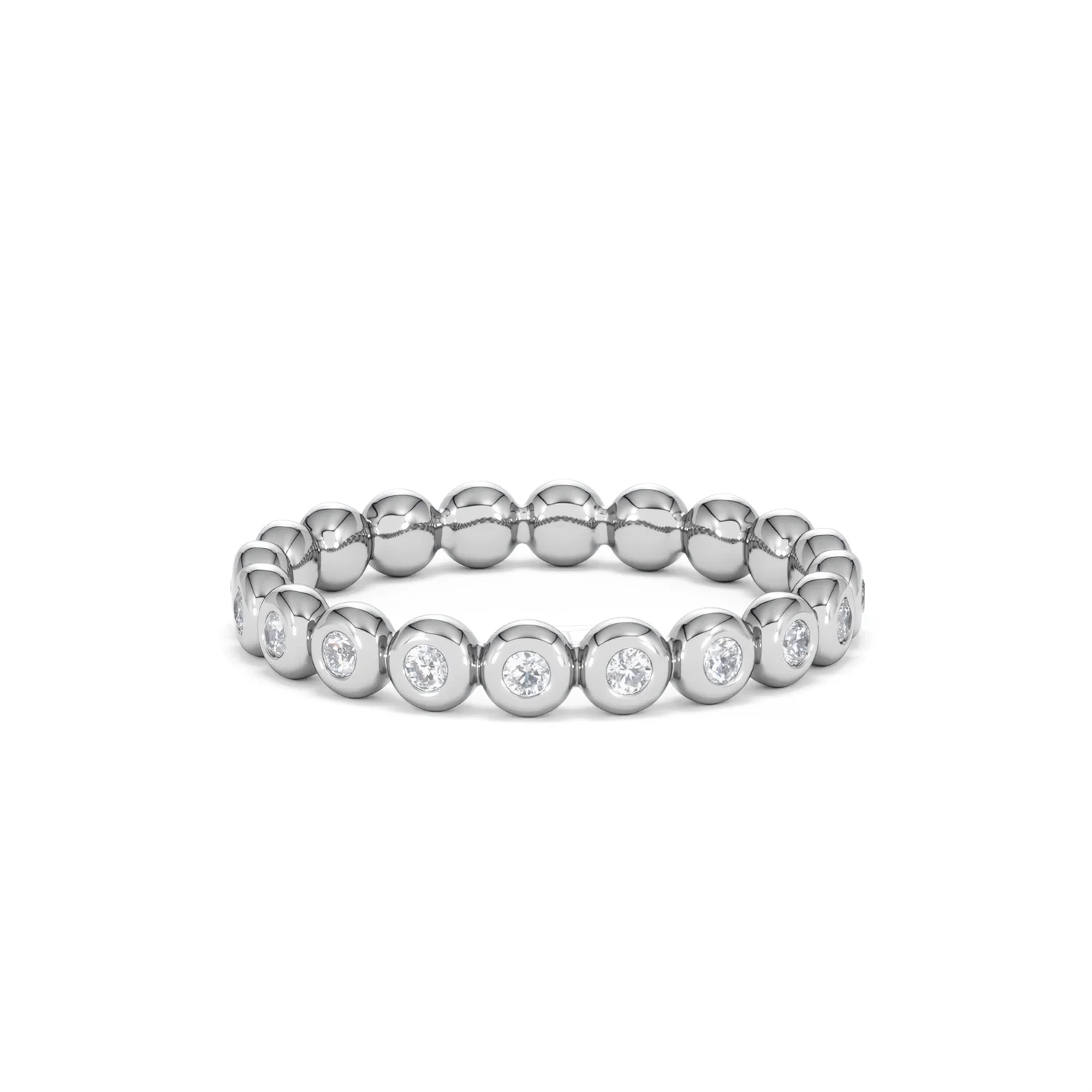Lab Diamond Rubover Eternity Ring 0.33ct in 925 Silver - Image 61