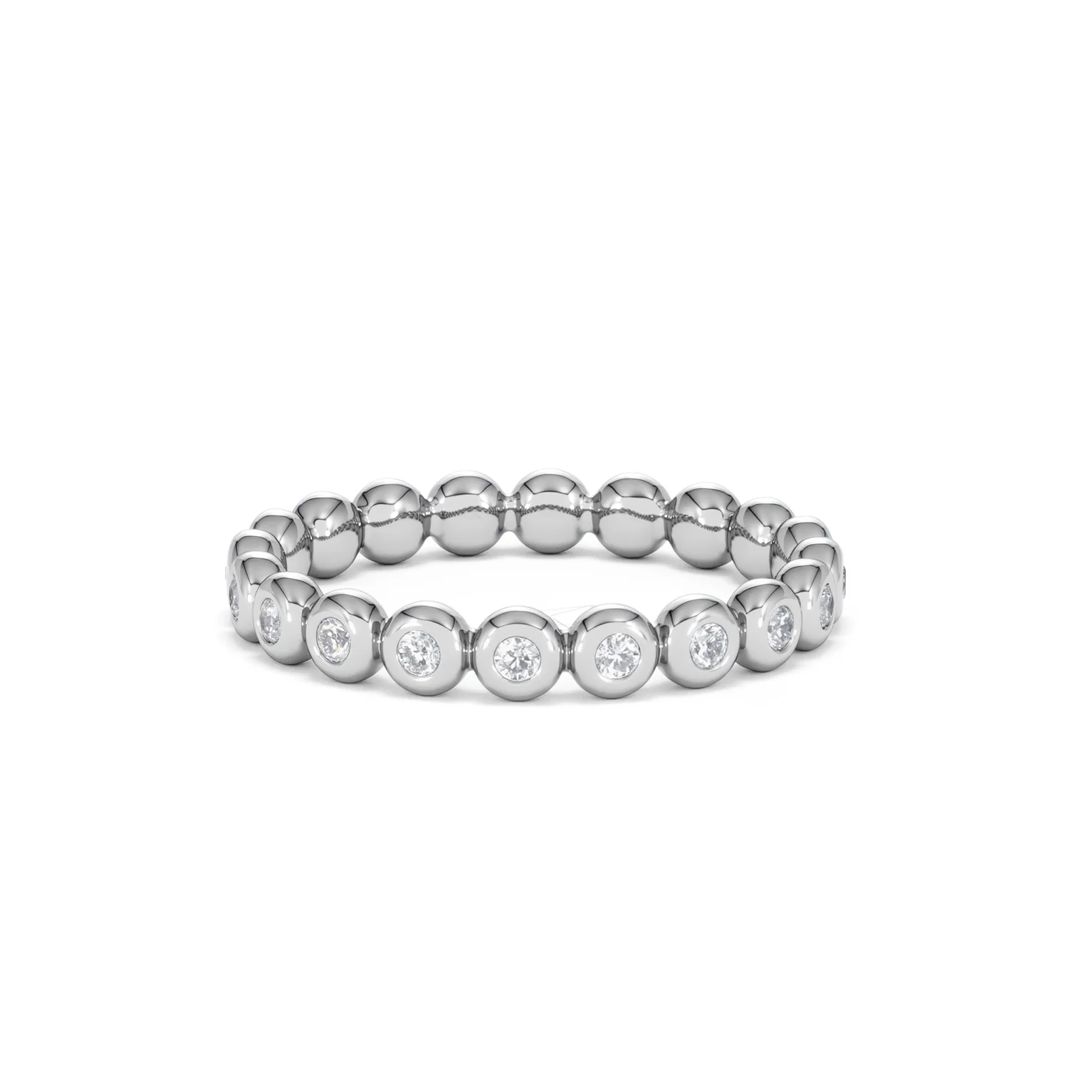 Lab Diamond Rubover Eternity Ring 0.33ct in 925 Silver - Image 65