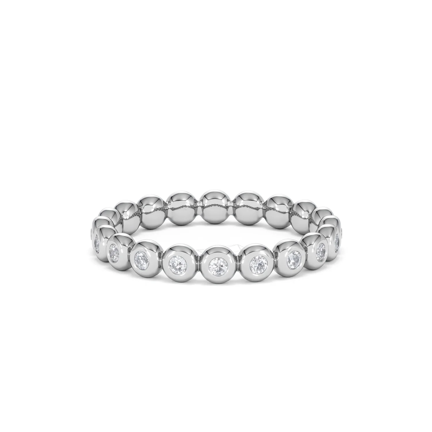 Lab Diamond Rubover Eternity Ring 0.33ct in 925 Silver - Image 66