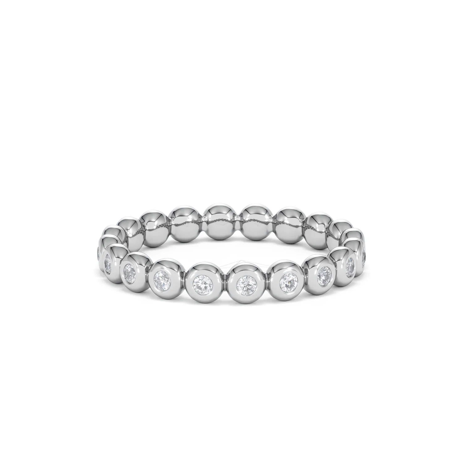 Lab Diamond Rubover Eternity Ring 0.33ct in 925 Silver - Image 71