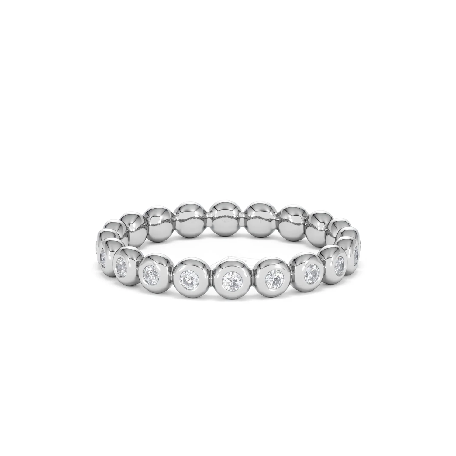 Lab Diamond Rubover Eternity Ring 0.33ct in 925 Silver - Image 74