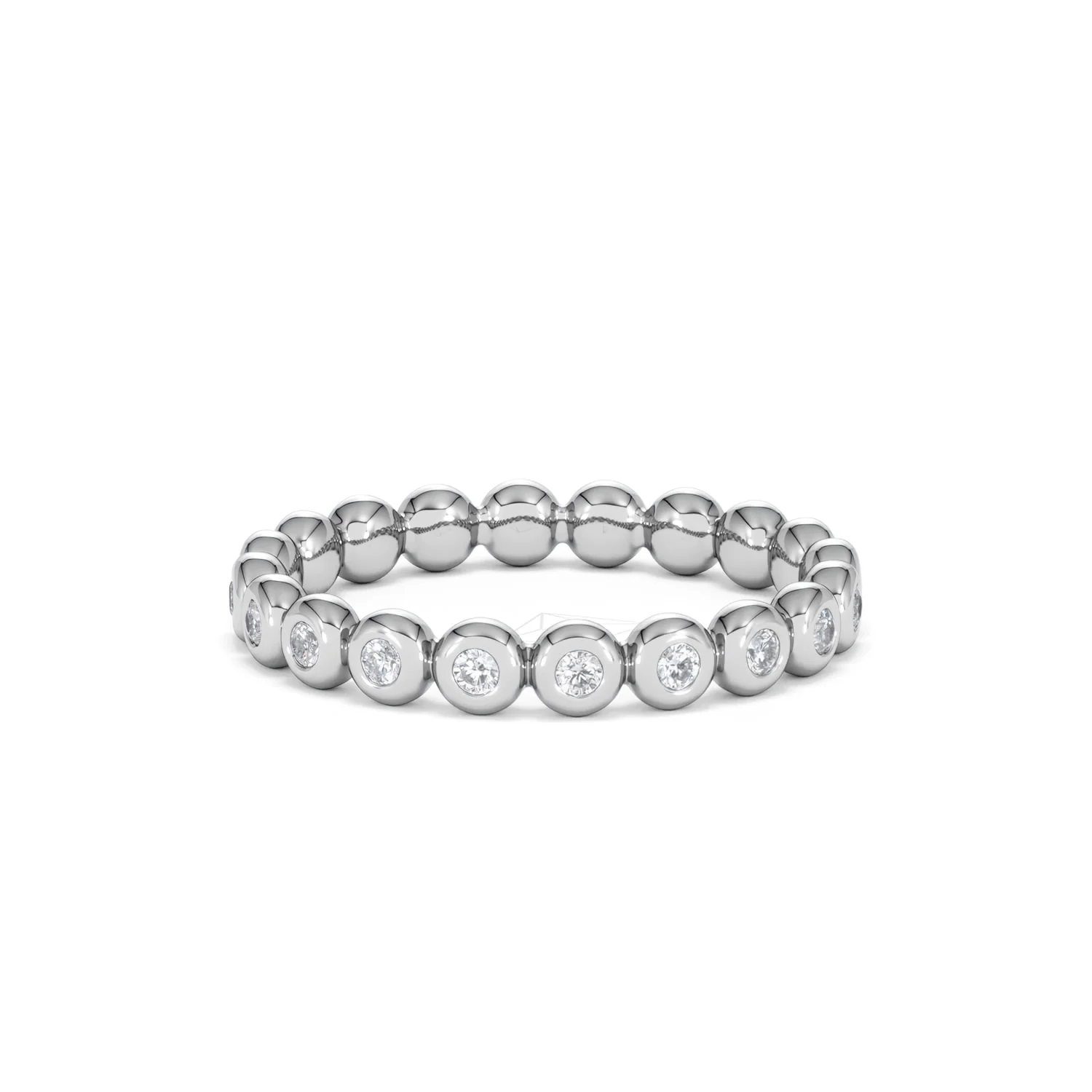 Lab Diamond Rubover Eternity Ring 0.33ct in 925 Silver - Image 75