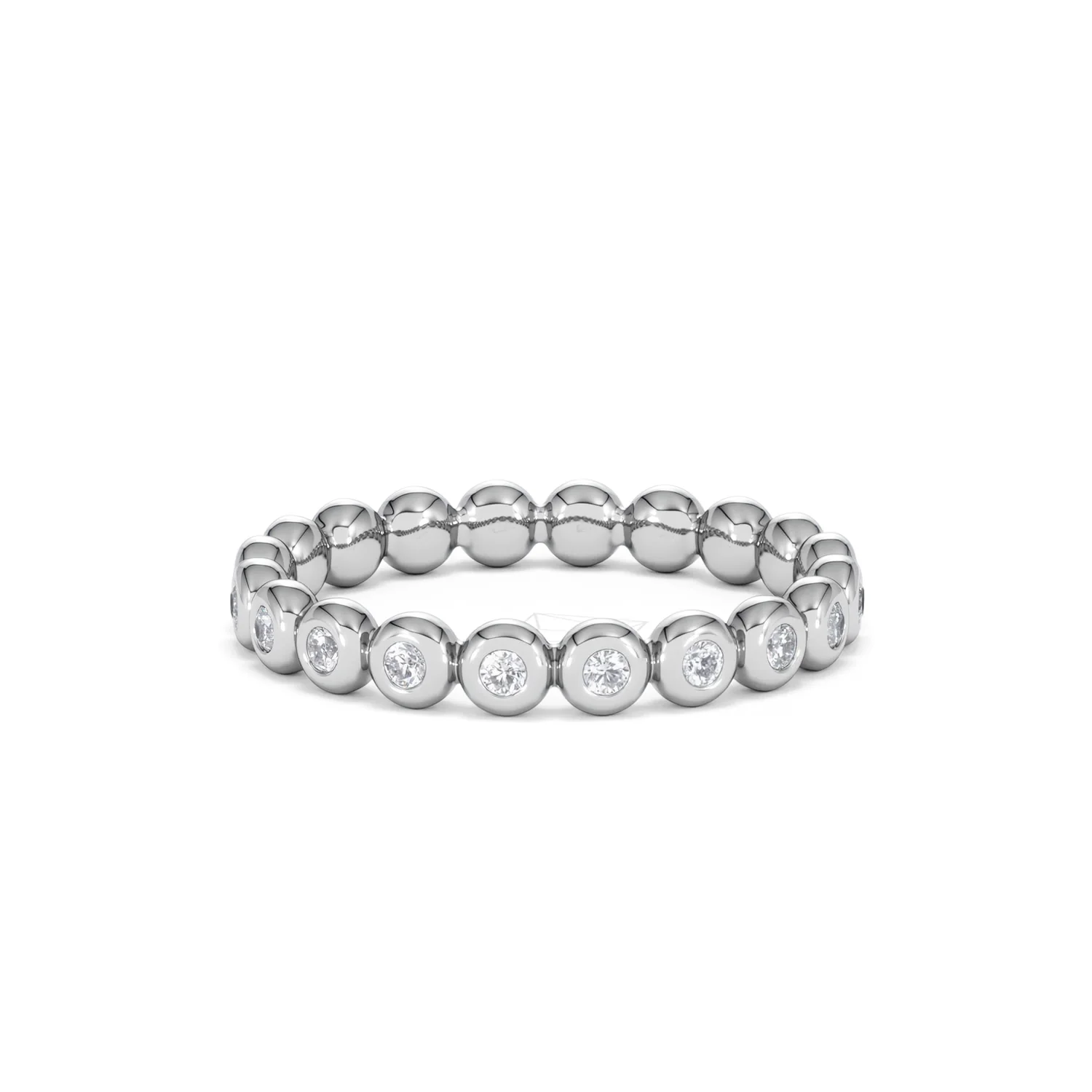 Lab Diamond Rubover Eternity Ring 0.33ct in 925 Silver - Image 76
