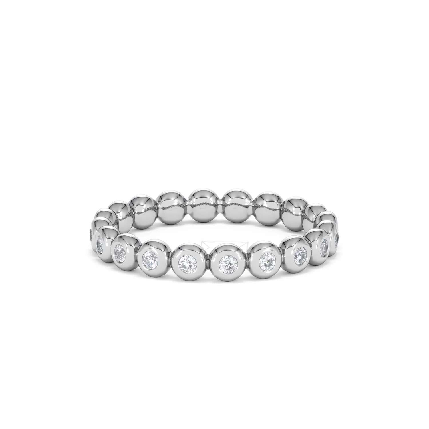 Lab Diamond Rubover Eternity Ring 0.33ct in 925 Silver - Image 79