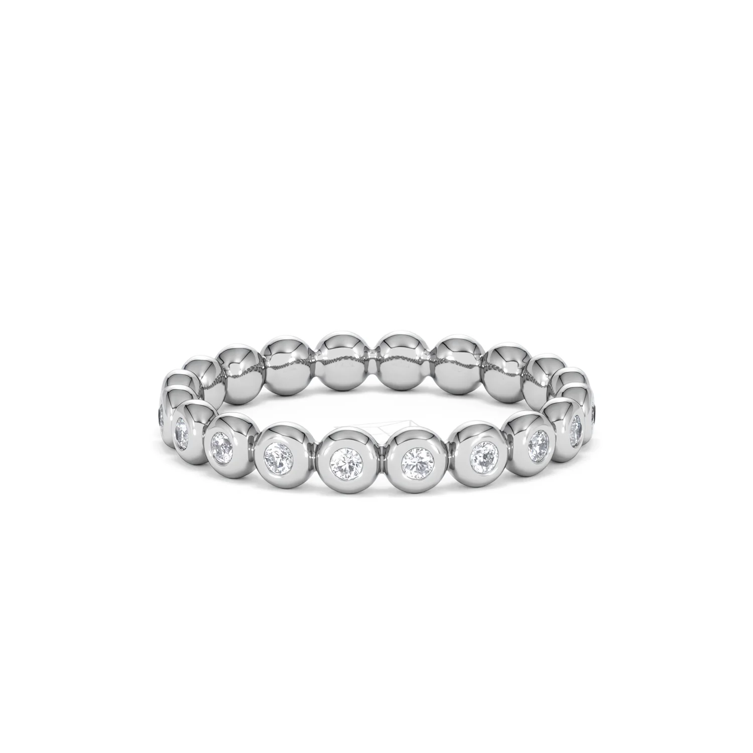 Lab Diamond Rubover Eternity Ring 0.33ct in 925 Silver - Image 84