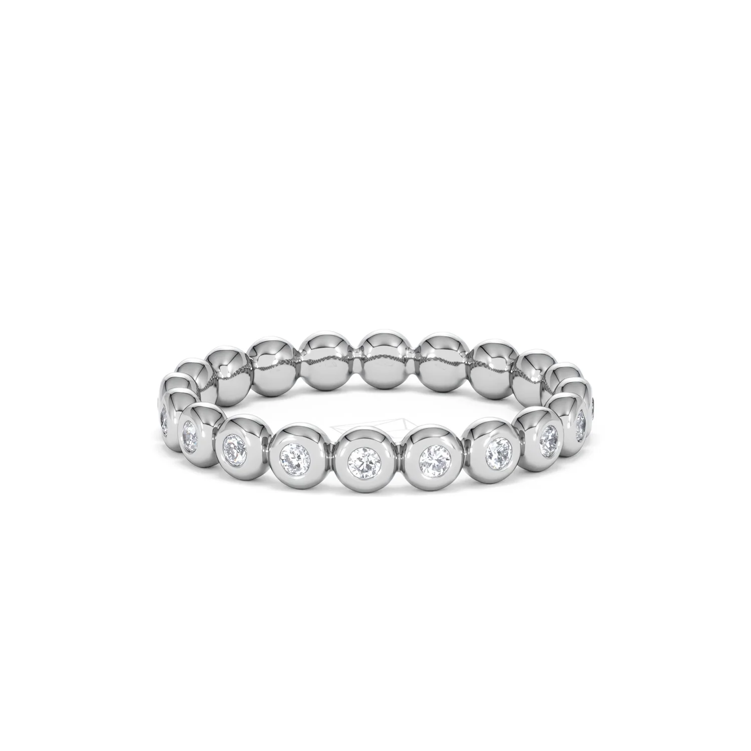 Lab Diamond Rubover Eternity Ring 0.33ct in 925 Silver - Image 85
