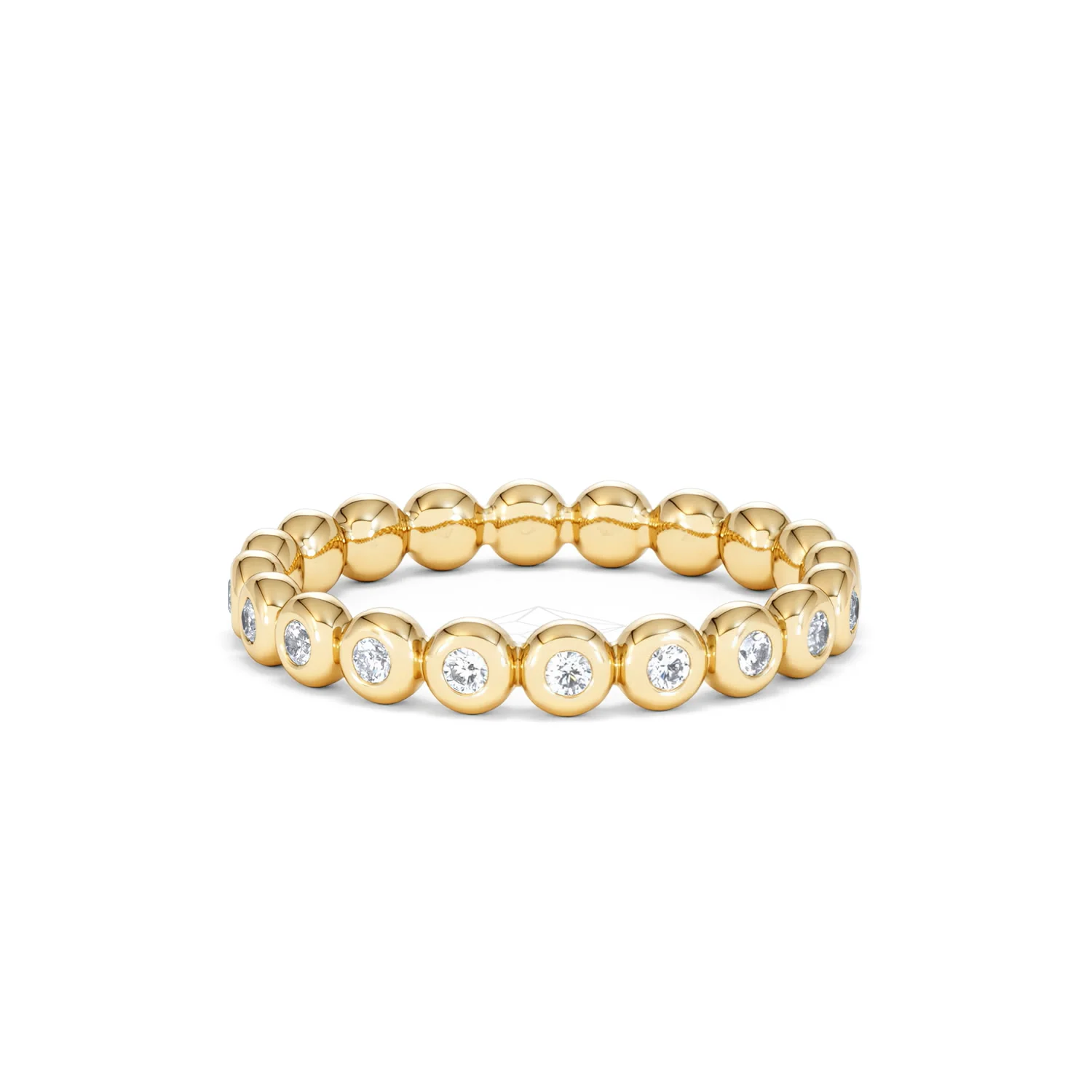 Lab Diamond Rubover Eternity Ring 0.33ct in 9K Gold - Image 12