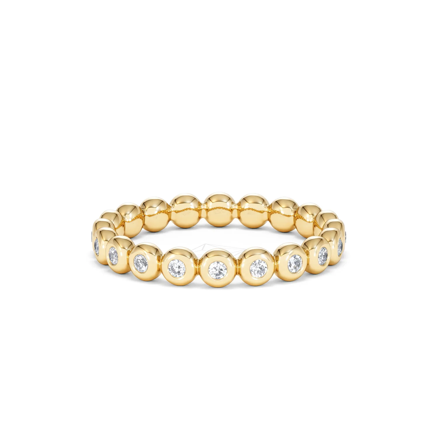 Lab Diamond Rubover Eternity Ring 0.33ct in 9K Gold - Image 15