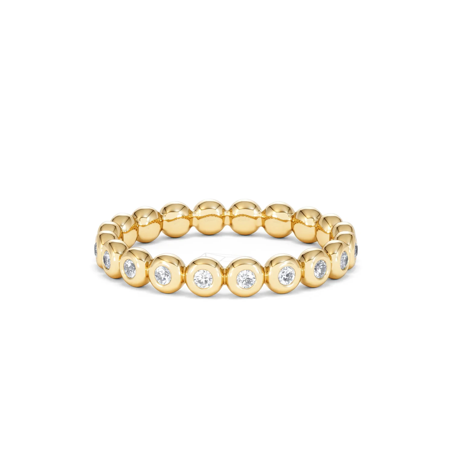 Lab Diamond Rubover Eternity Ring 0.33ct in 9K Gold - Image 17