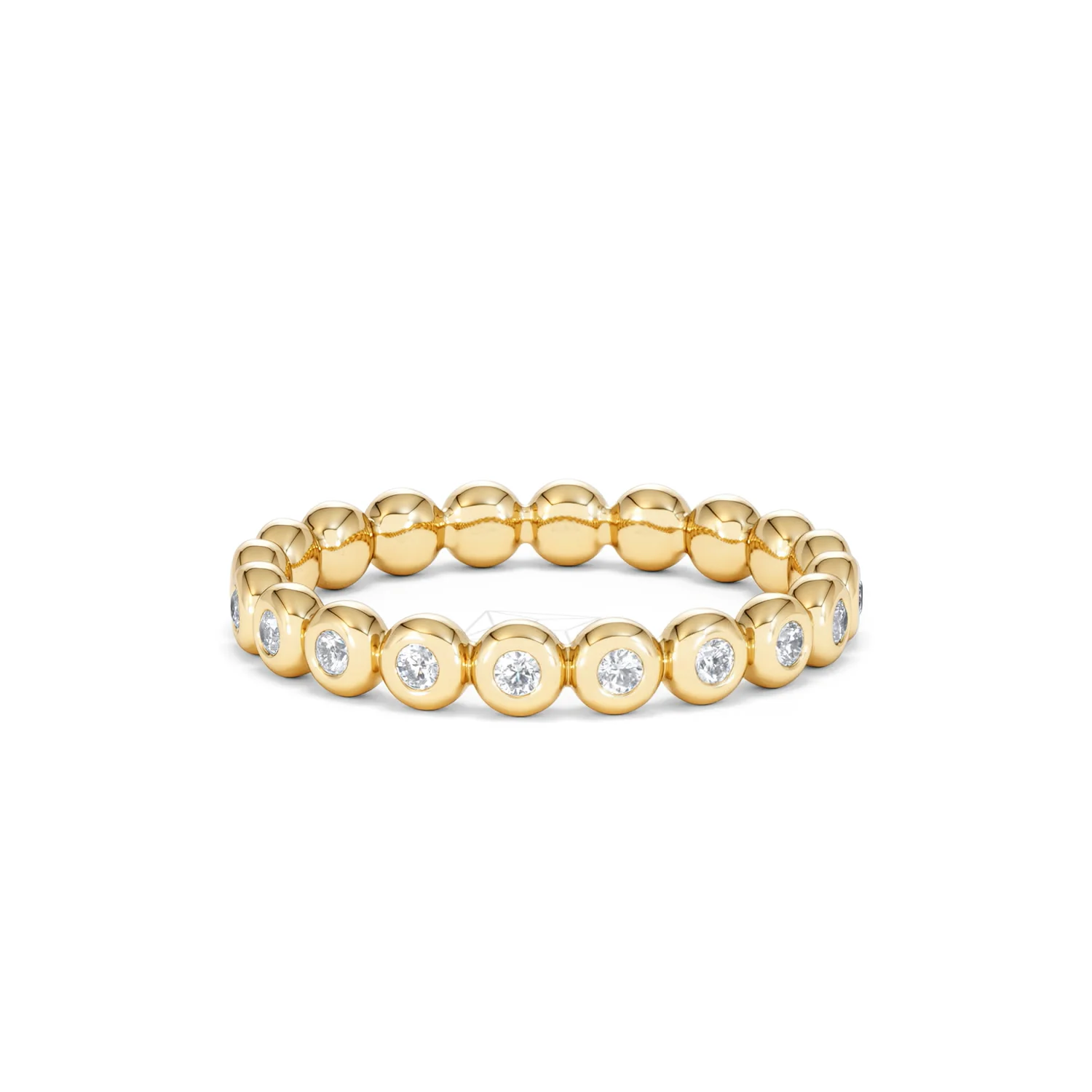 Lab Diamond Rubover Eternity Ring 0.33ct in 9K Gold - Image 18