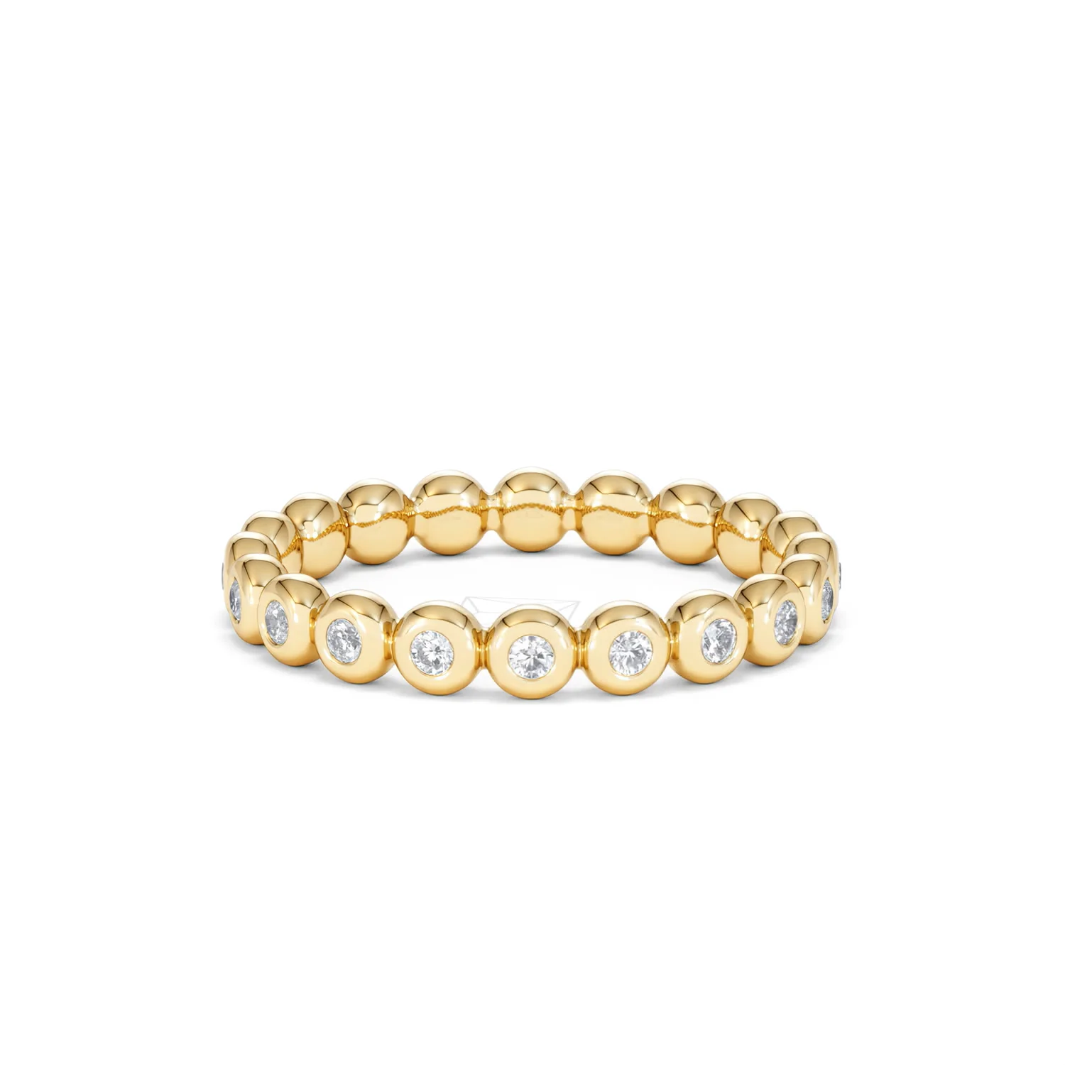 Lab Diamond Rubover Eternity Ring 0.33ct in 9K Gold - Image 19
