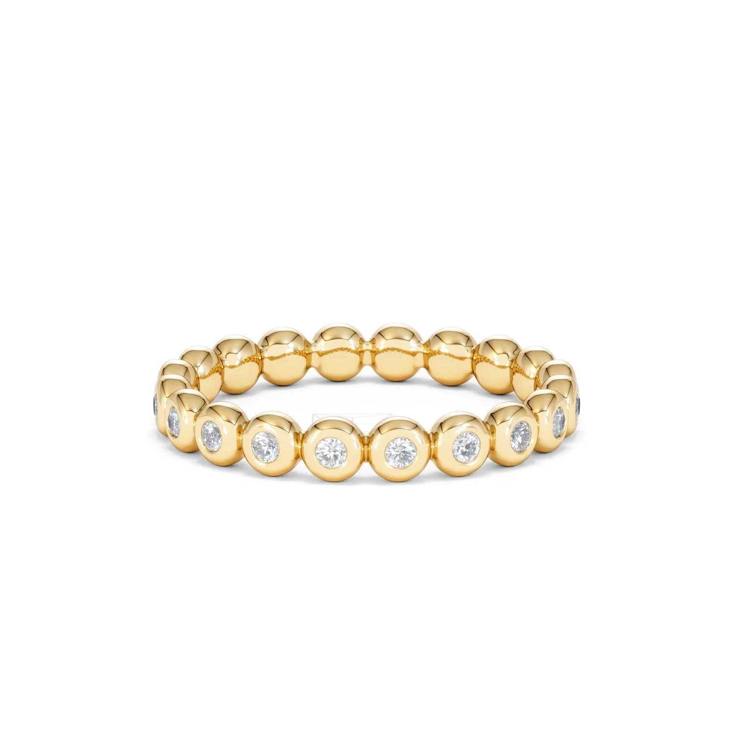 Lab Diamond Rubover Eternity Ring 0.33ct in 9K Gold - Image 21