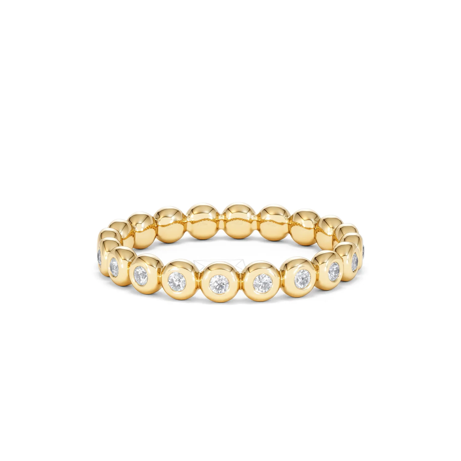 Lab Diamond Rubover Eternity Ring 0.33ct in 9K Gold - Image 22