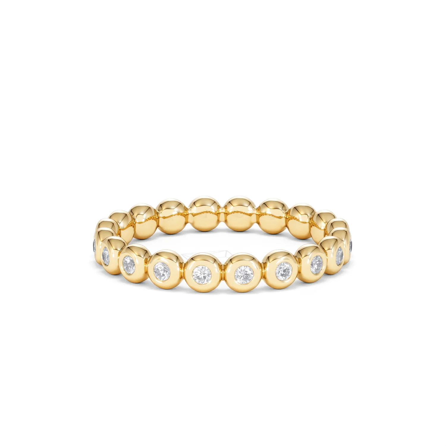 Lab Diamond Rubover Eternity Ring 0.33ct in 9K Gold - Image 25