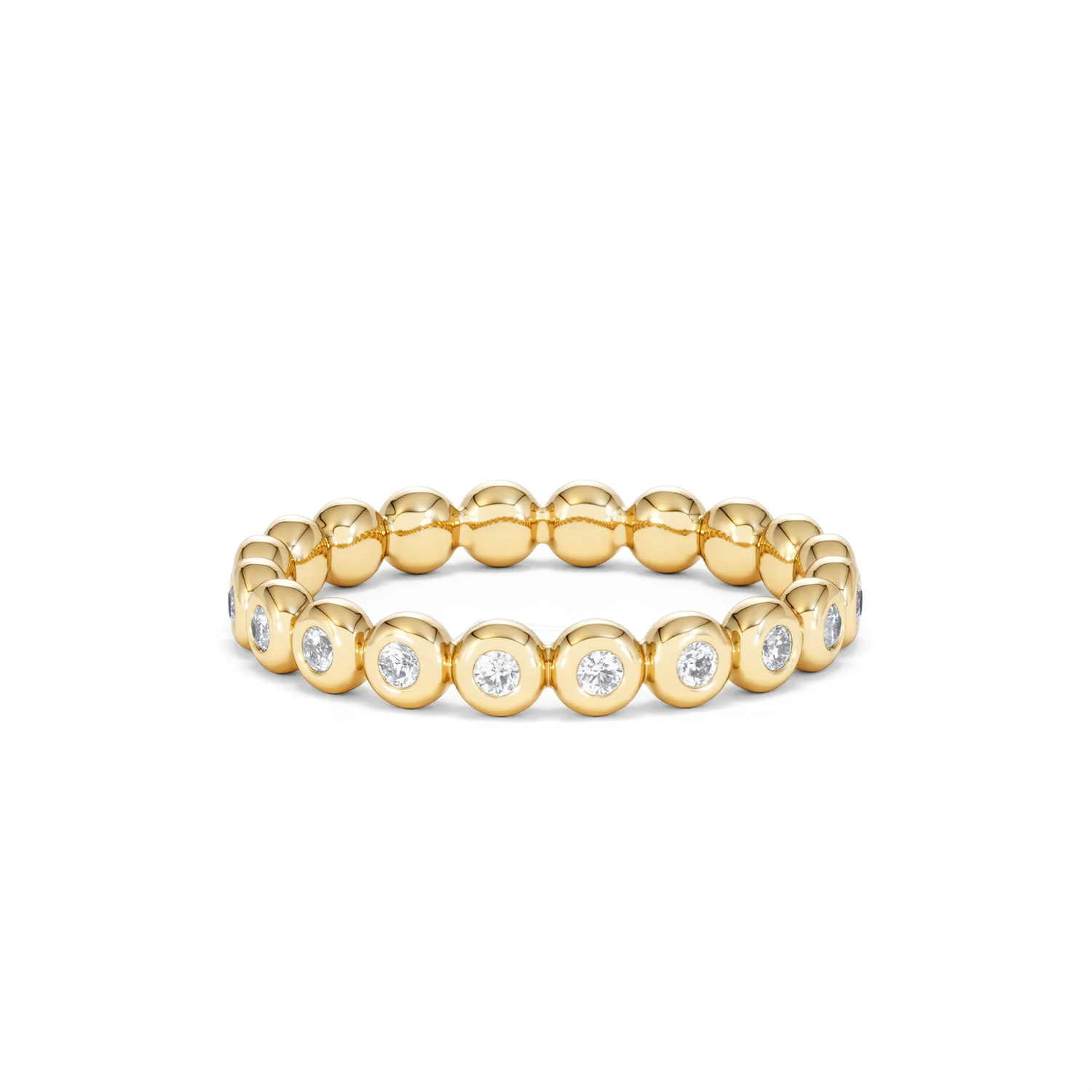 Lab Diamond Rubover Eternity Ring 0.33ct in 9K Gold - Image 37