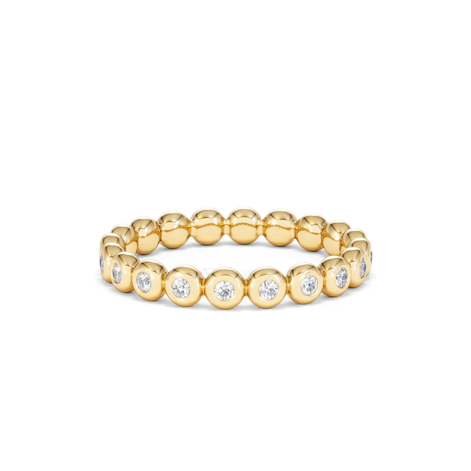 Lab Diamond Rubover Eternity Ring 0.33ct in 9K Gold - Image 38