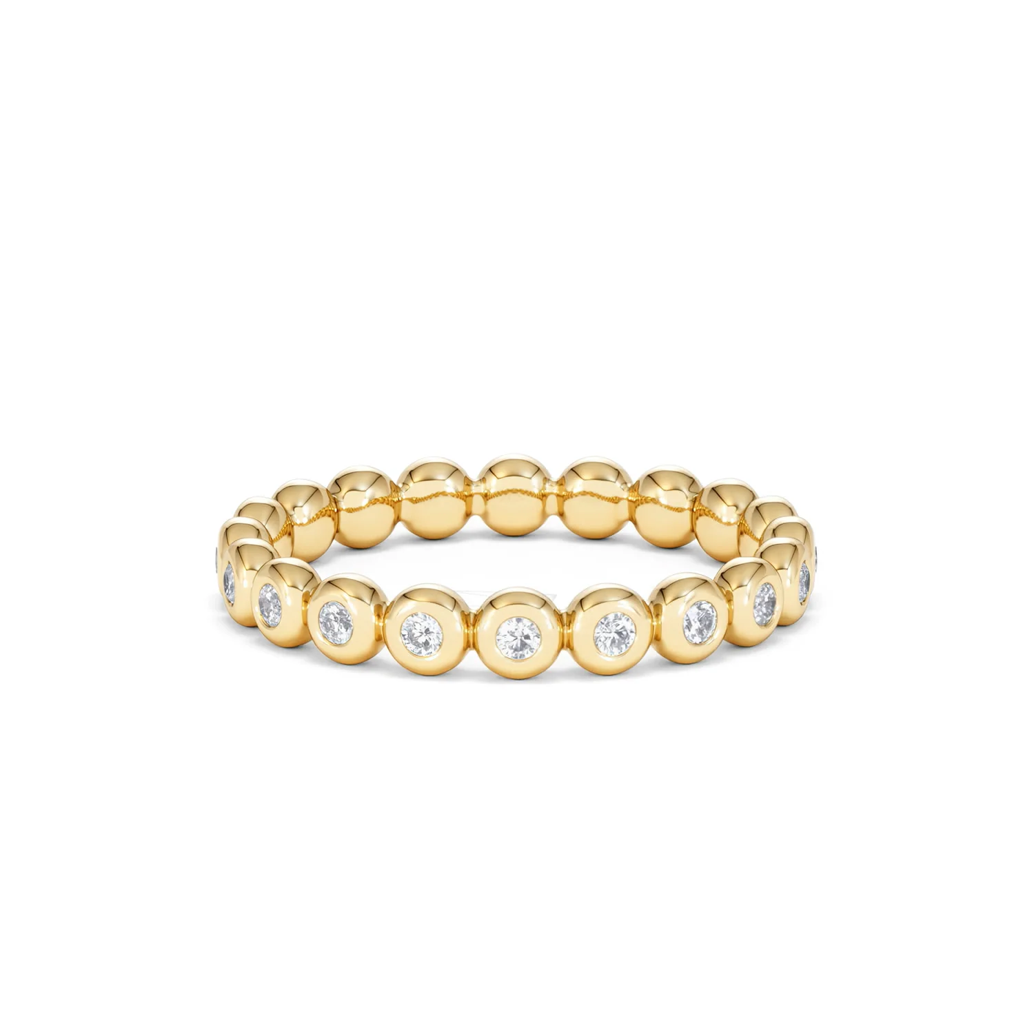 Lab Diamond Rubover Eternity Ring 0.33ct in 9K Gold - Image 39
