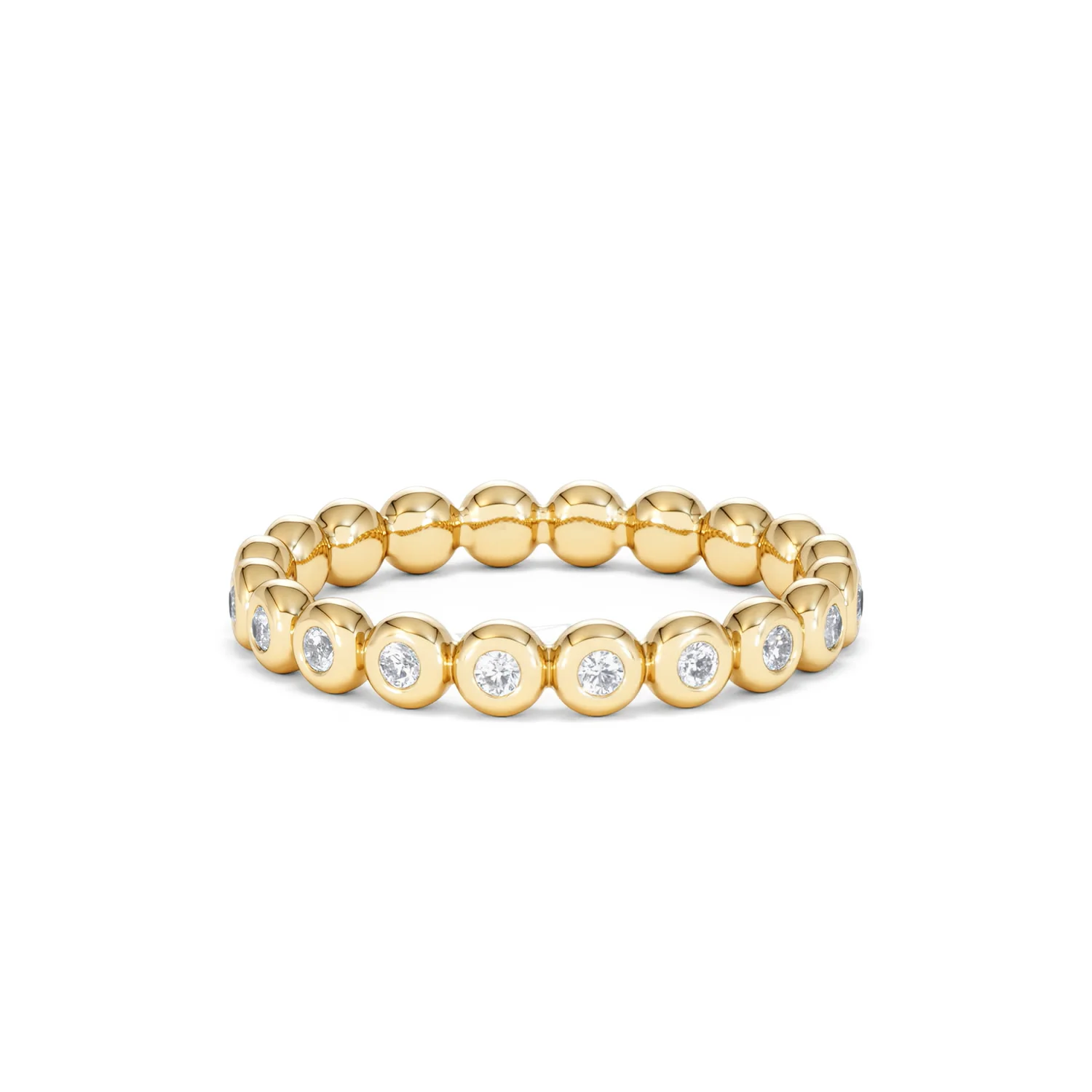 Lab Diamond Rubover Eternity Ring 0.33ct in 9K Gold - Image 45