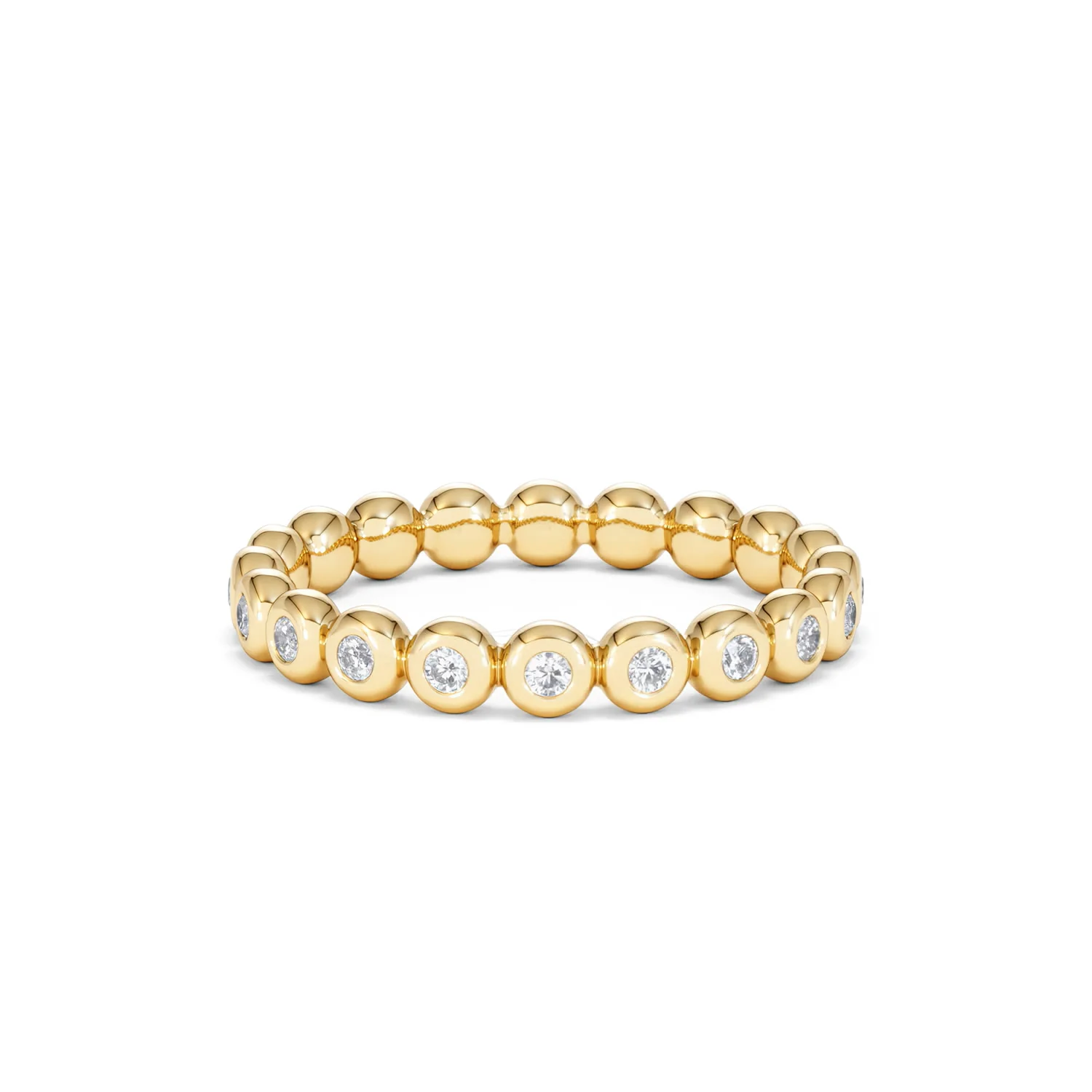 Lab Diamond Rubover Eternity Ring 0.33ct in 9K Gold - Image 47