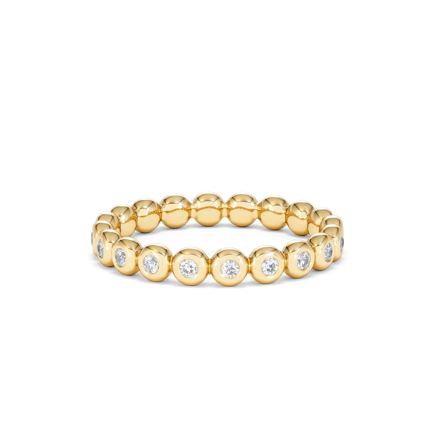 Lab Diamond Rubover Eternity Ring 0.33ct in 9K Gold - Image 48