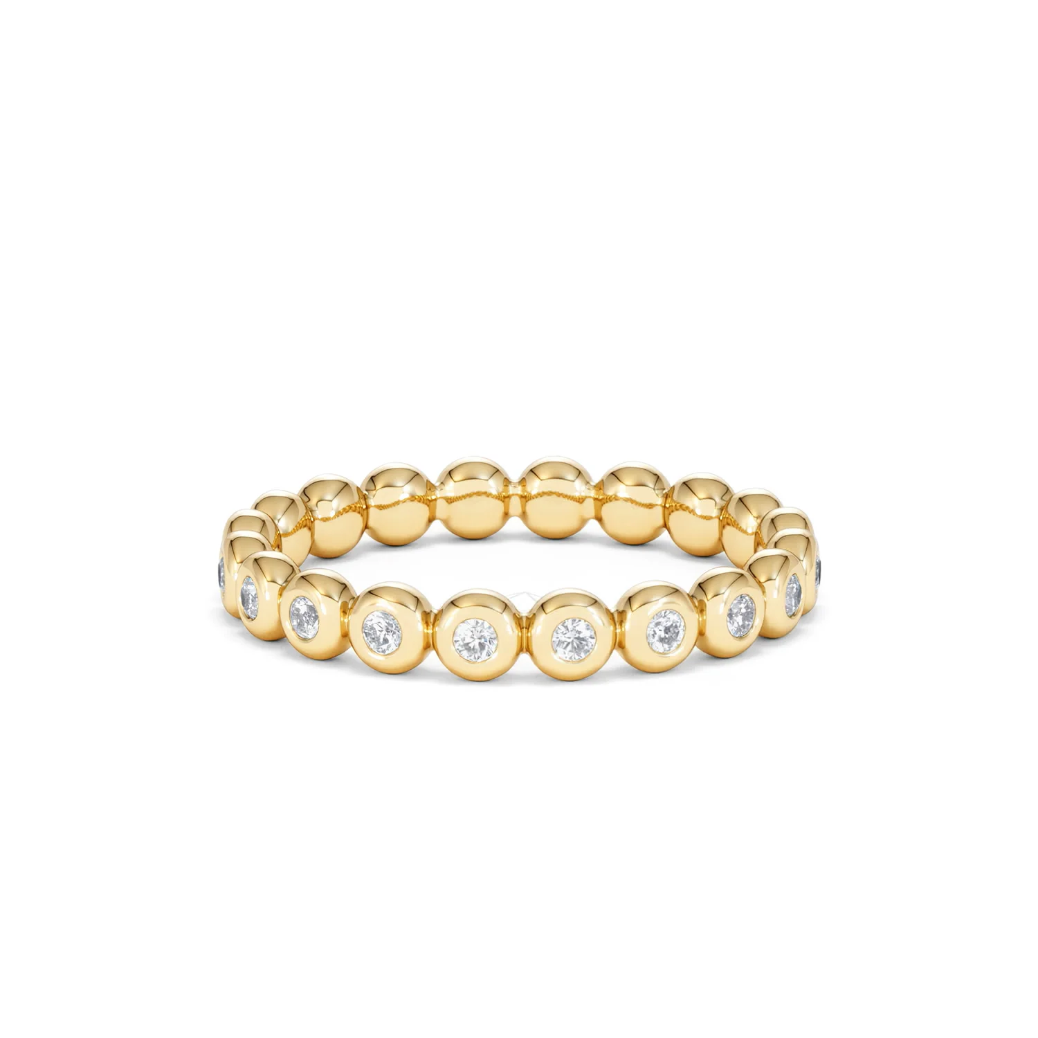 Lab Diamond Rubover Eternity Ring 0.33ct in 9K Gold - Image 49