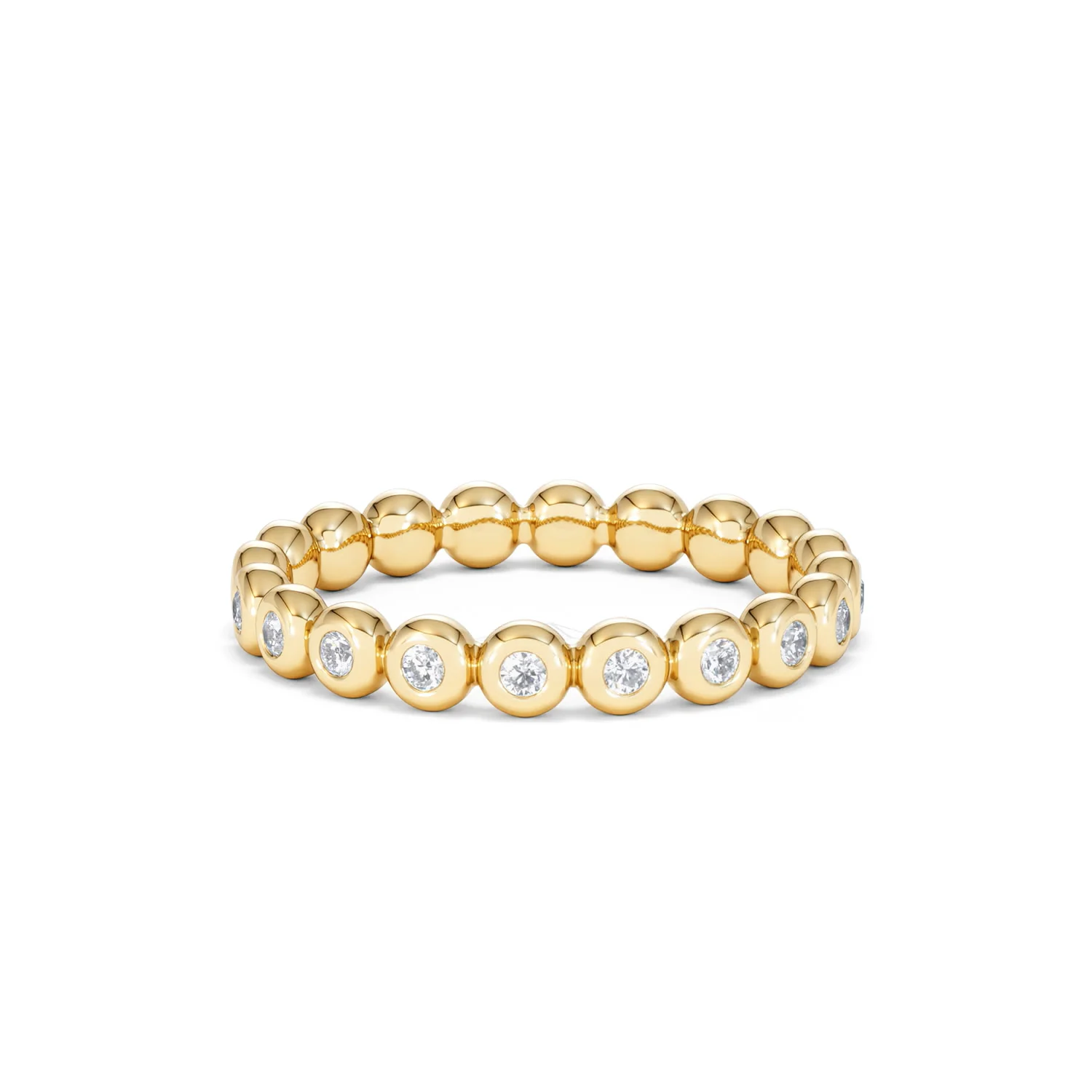 Lab Diamond Rubover Eternity Ring 0.33ct in 9K Gold - Image 50