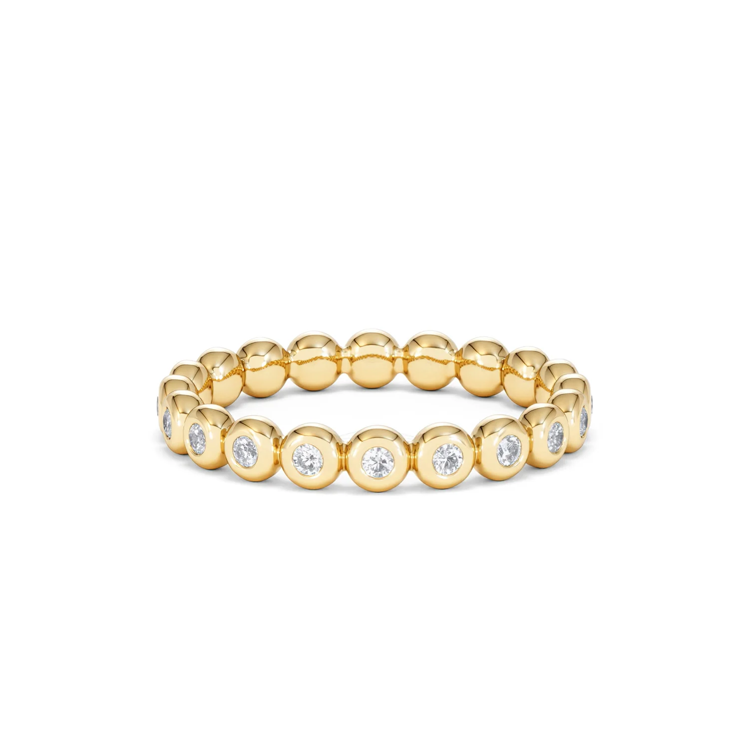 Lab Diamond Rubover Eternity Ring 0.33ct in 9K Gold - Image 51