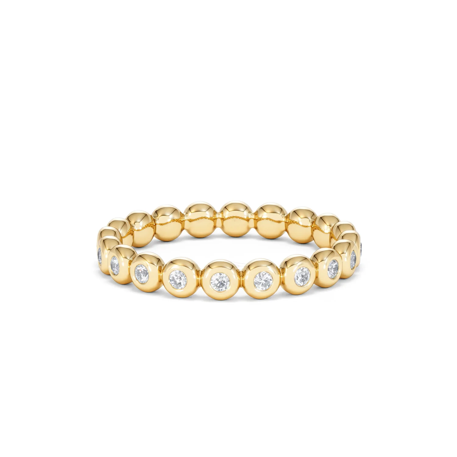Lab Diamond Rubover Eternity Ring 0.33ct in 9K Gold - Image 54
