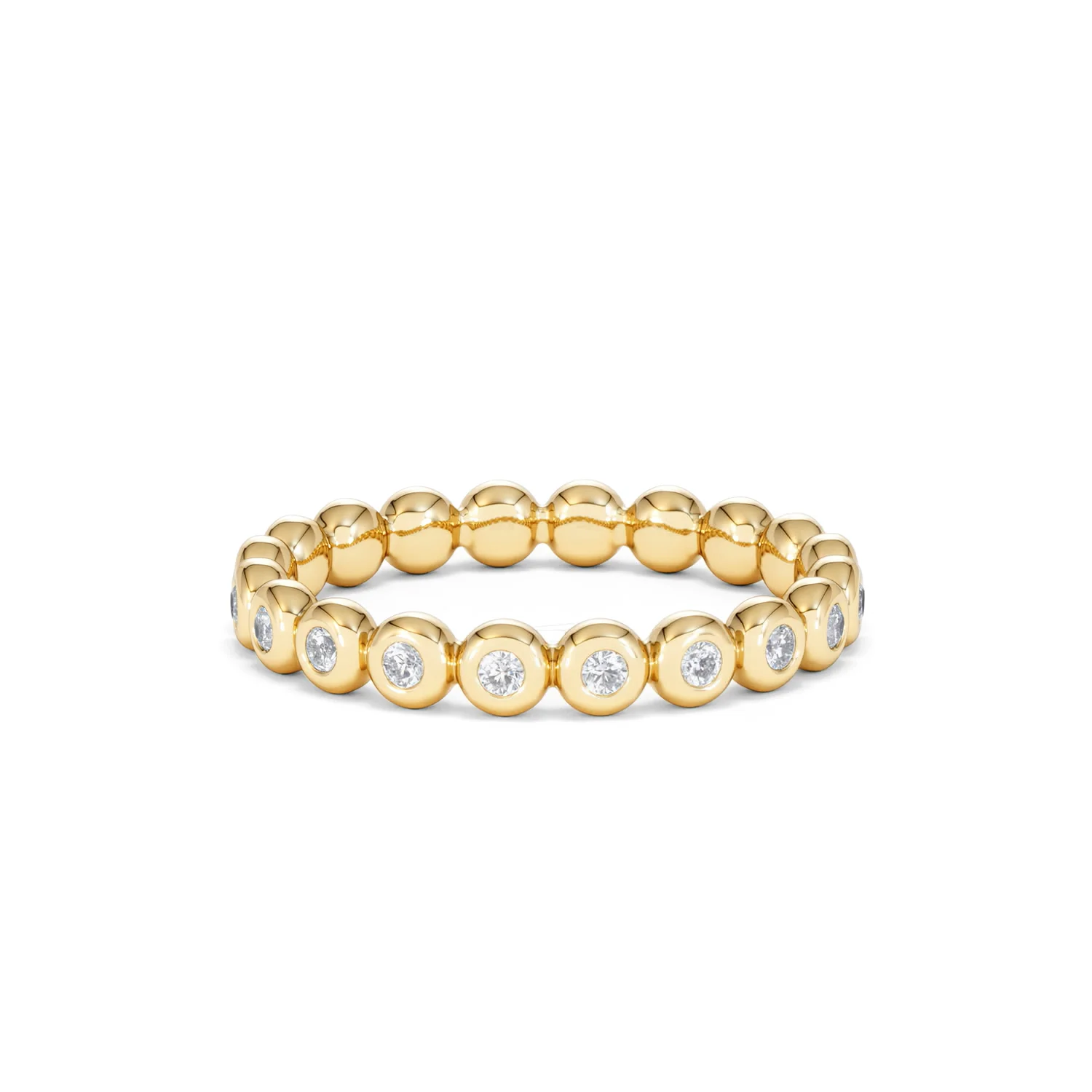 Lab Diamond Rubover Eternity Ring 0.33ct in 9K Gold - Image 65