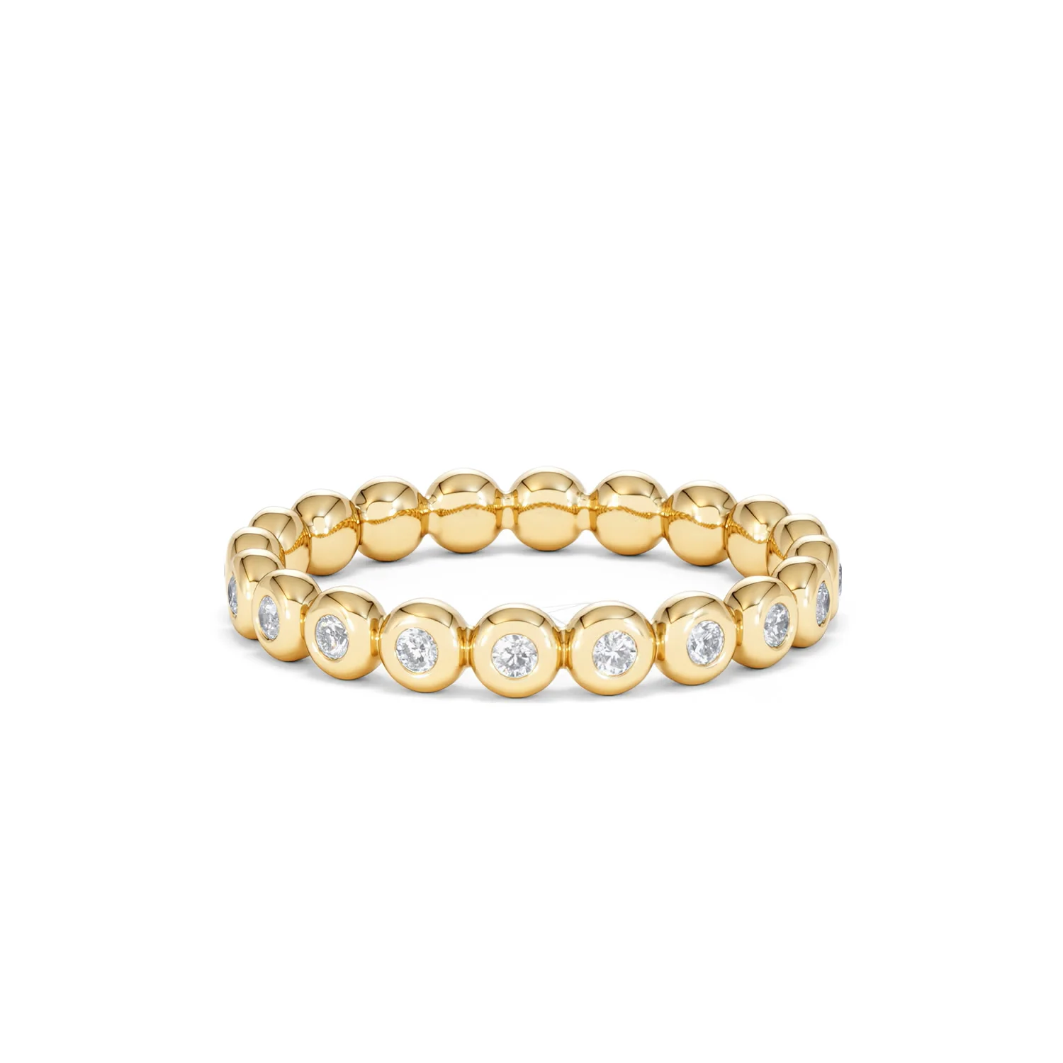 Lab Diamond Rubover Eternity Ring 0.33ct in 9K Gold - Image 66