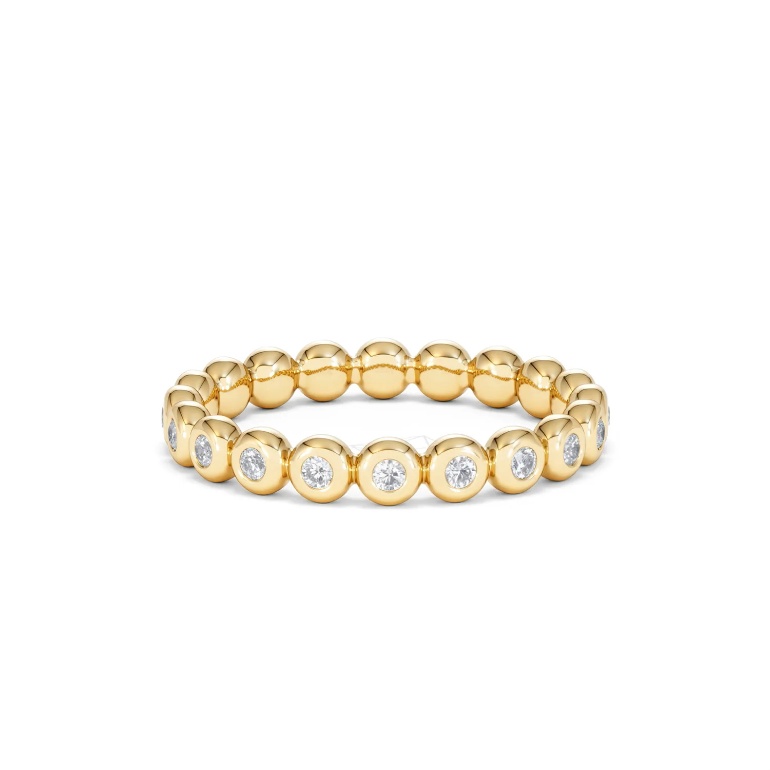 Lab Diamond Rubover Eternity Ring 0.33ct in 9K Gold - Image 67