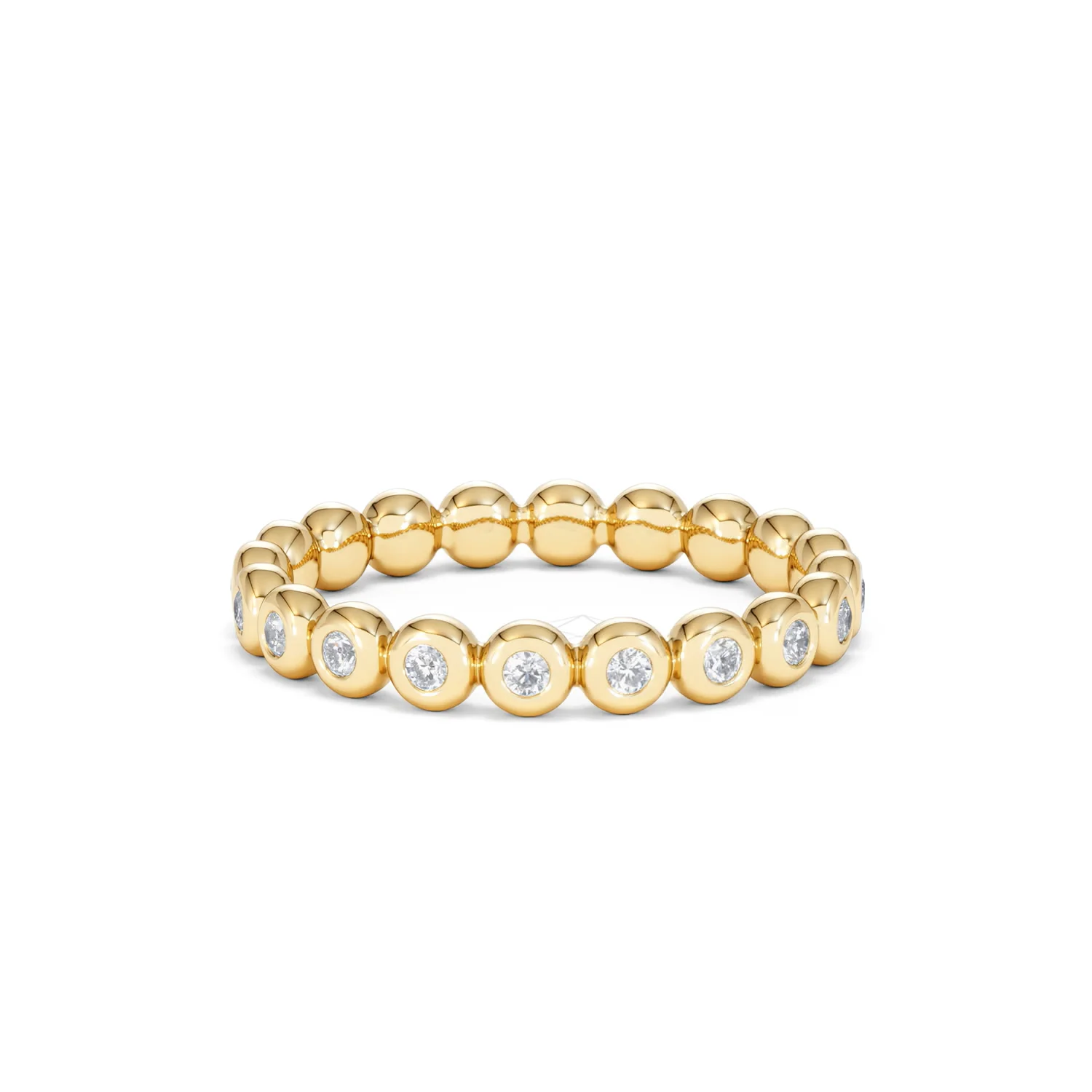 Lab Diamond Rubover Eternity Ring 0.33ct in 9K Gold - Image 70