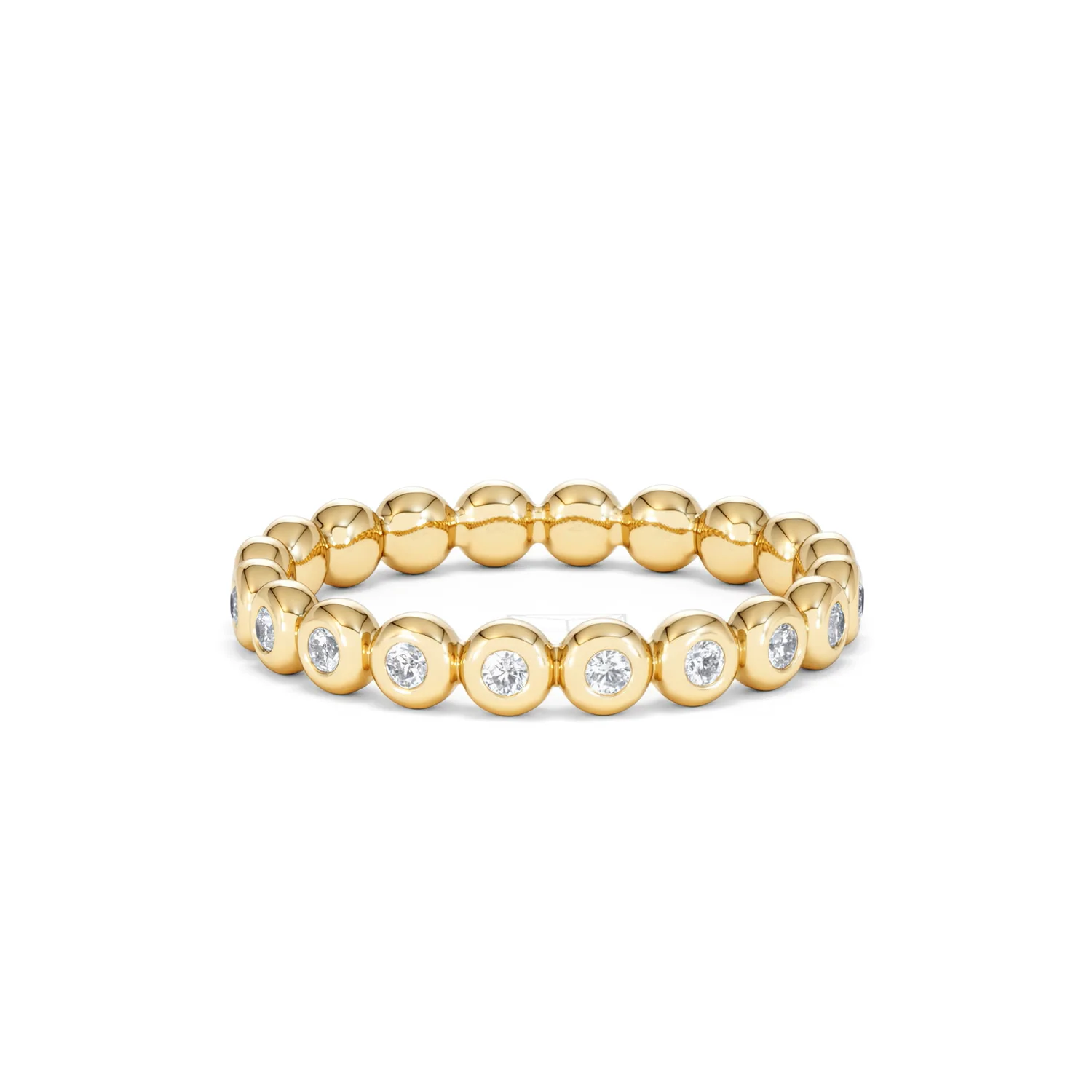 Lab Diamond Rubover Eternity Ring 0.33ct in 9K Gold - Image 81