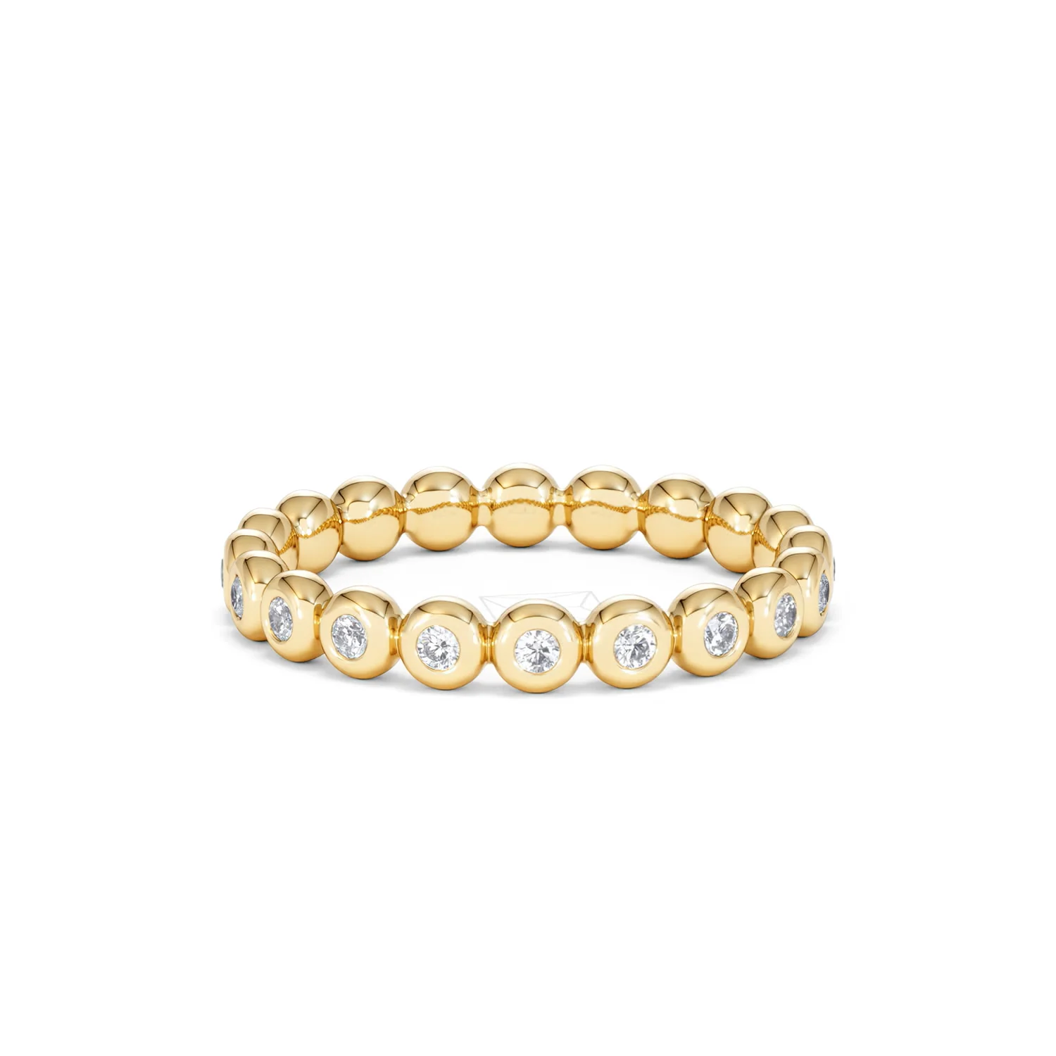 Lab Diamond Rubover Eternity Ring 0.33ct in 9K Gold - Image 83