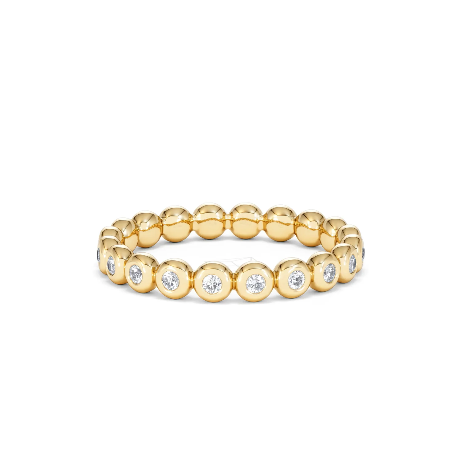 Lab Diamond Rubover Eternity Ring 0.33ct in 9K Gold - Image 85