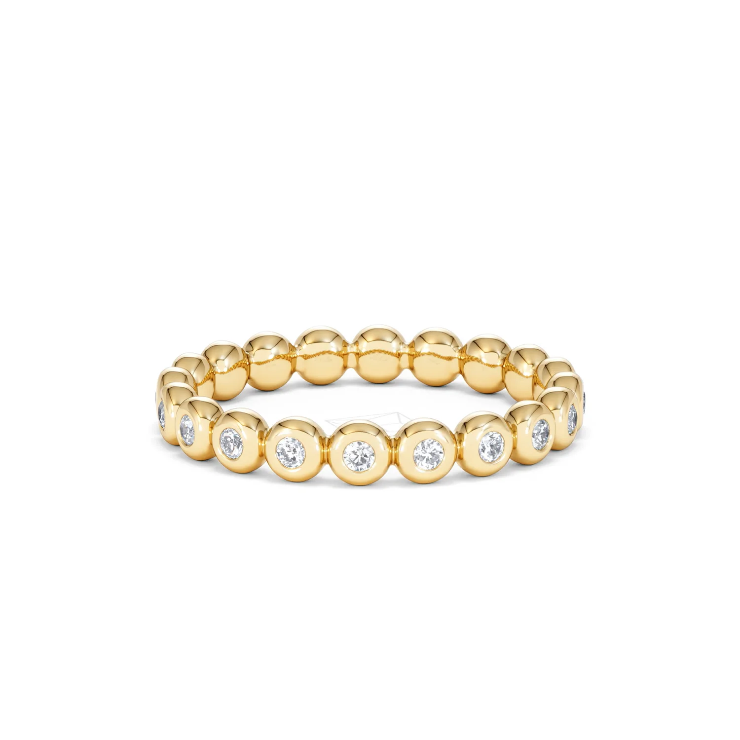 Lab Diamond Rubover Eternity Ring 0.33ct in 9K Gold - Image 86