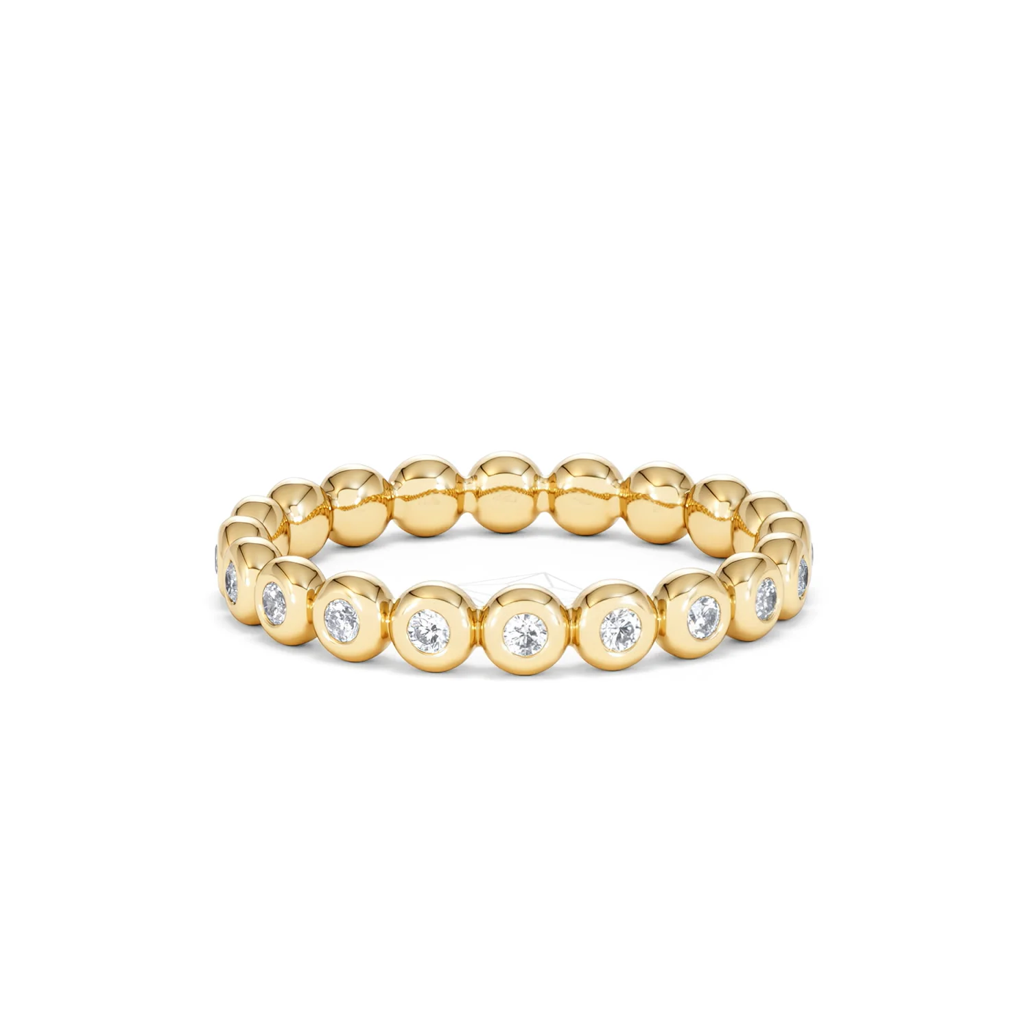 Lab Diamond Rubover Eternity Ring 0.33ct in 9K Gold - Image 87