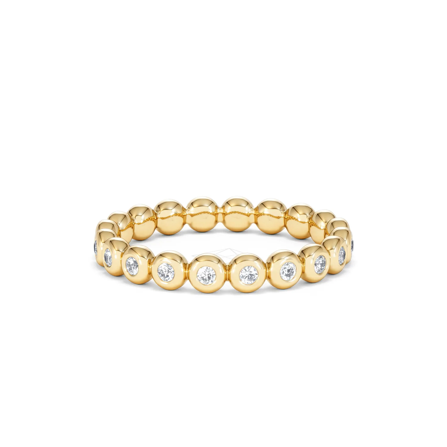 Lab Diamond Rubover Eternity Ring 0.33ct in 9K Gold - Image 89