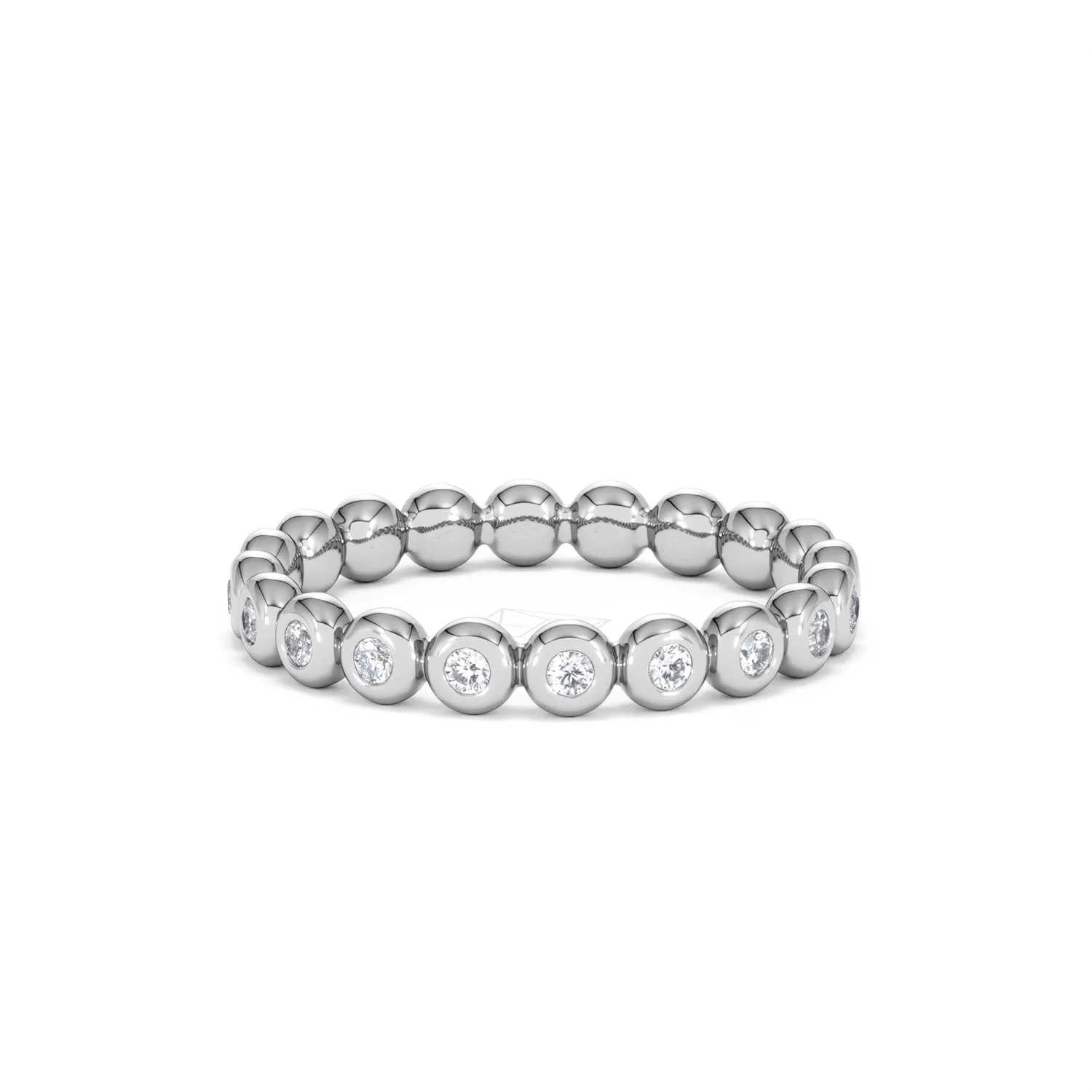 Lab Diamond Rubover Eternity Ring 0.33ct in 9K White Gold - Image 16